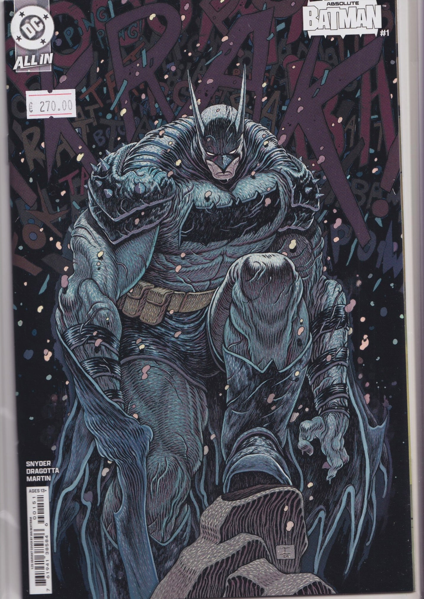 Absolute Batman #1 (2024) 1° Print 1 for 25 Bertram variant NM