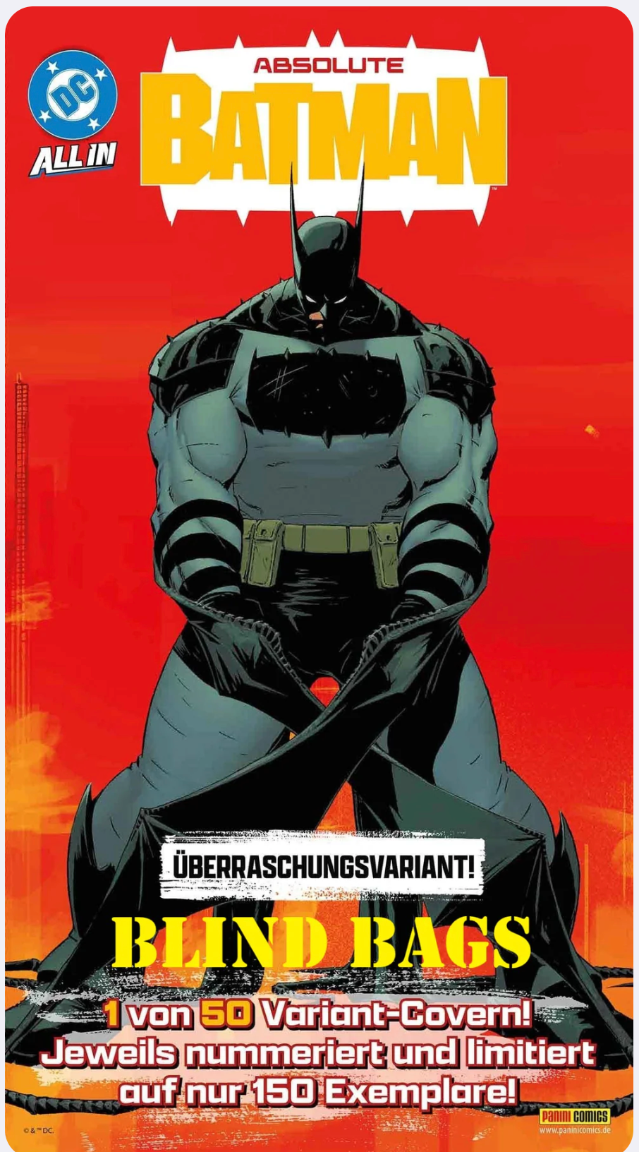 Absolute Batman #1 (2024) rare Ltd German Ed Blind bag NM – French