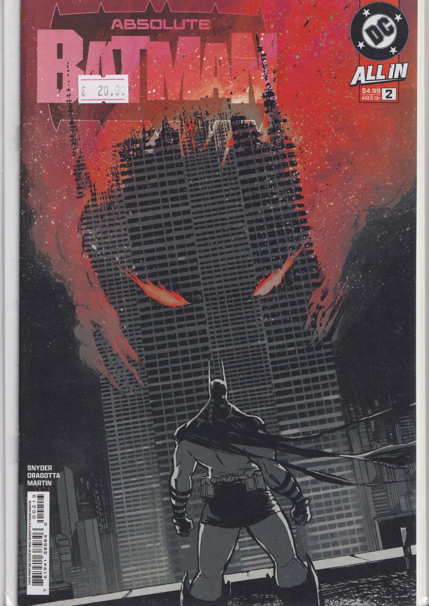 Absolute Batman #2 (2024) 3° print NM