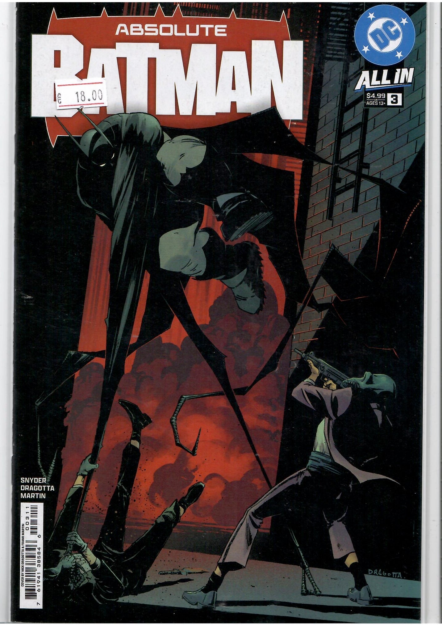Absolute Batman #3 (2025) 1°print NM