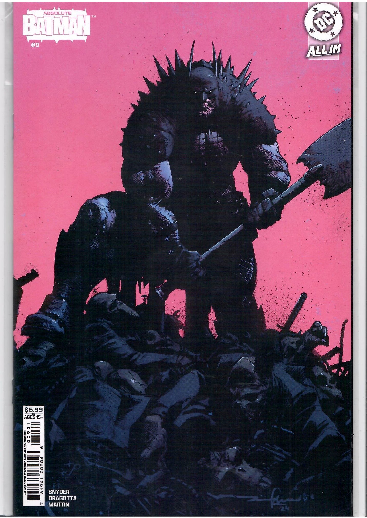 Absolute Batman #9 (2025) variant cover 1° print NM