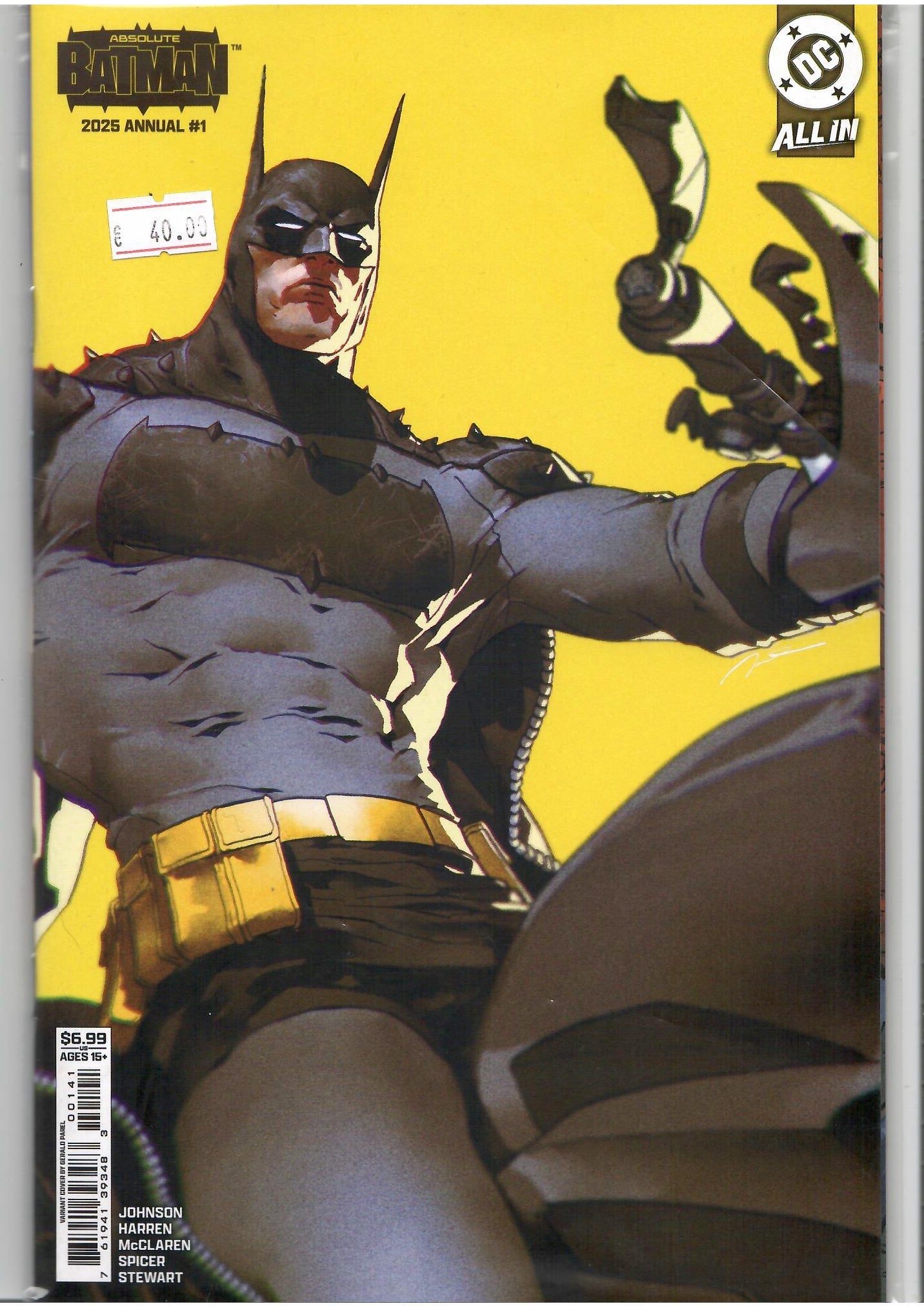 Absolute Batman Annual #1 (2025)1° print McClaren variant NM