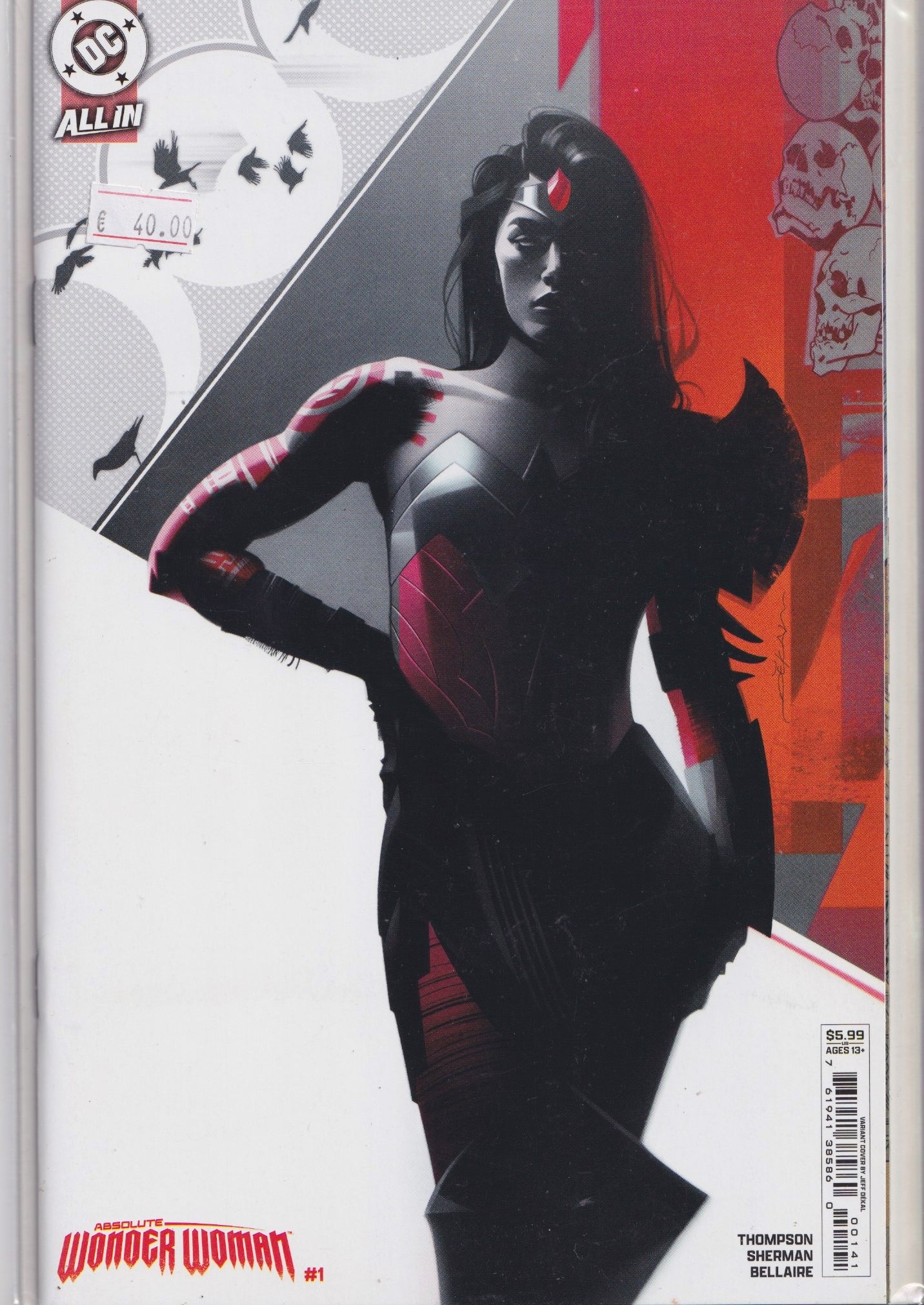 Absolute Wonder Woman #1 (2025) 1° print Jeff Dekal variant NM