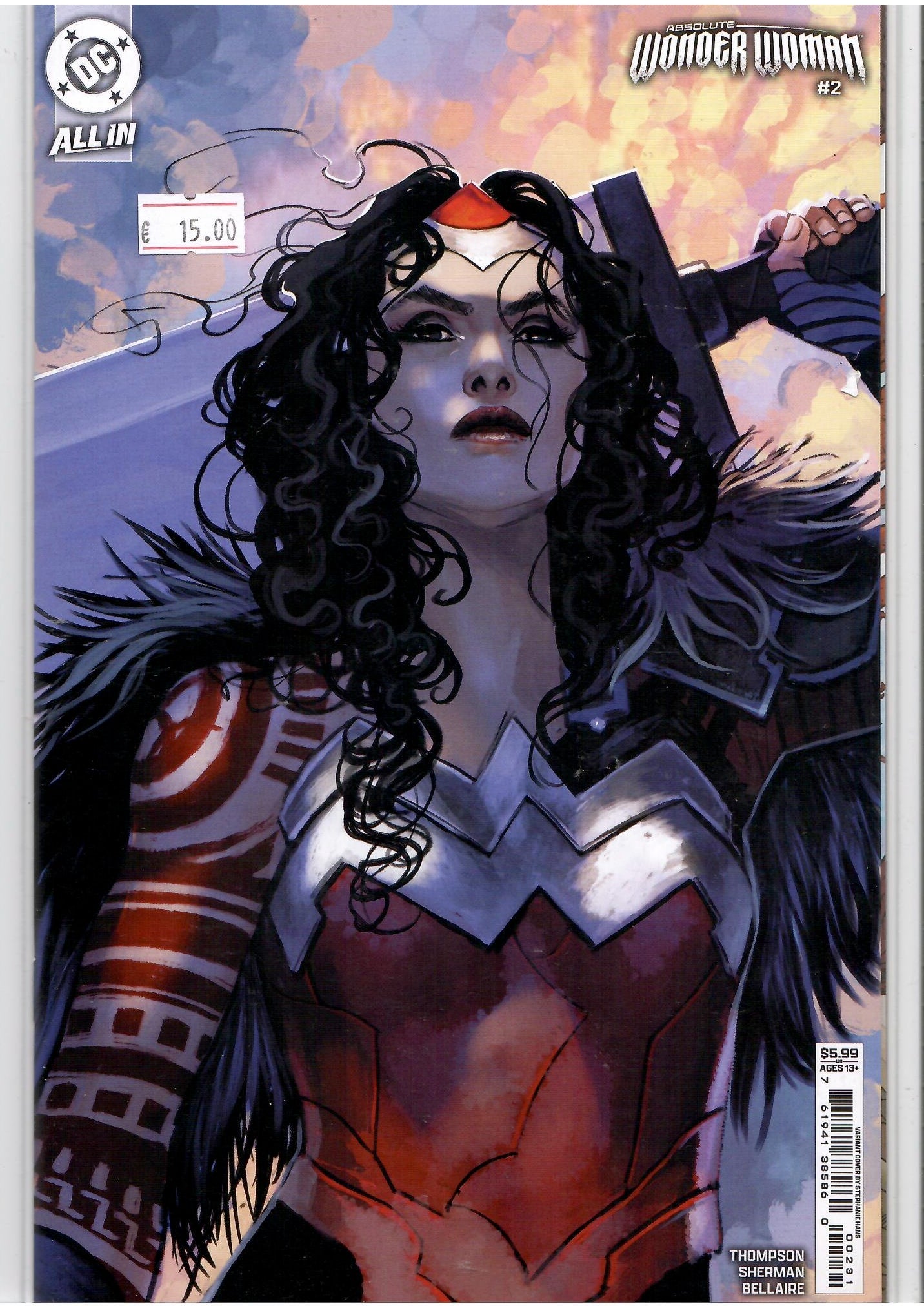 Absolute Wonder Woman #2 1° print Stephanie Hans variant NM