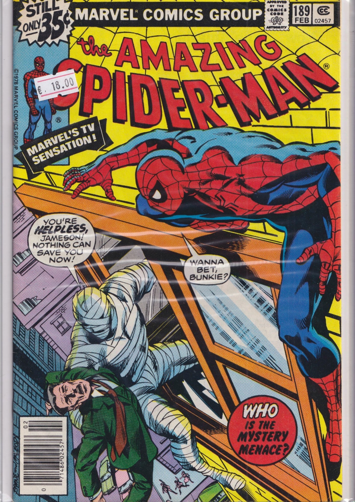 Amazing Spider-Man #189 (1979) Byrne art Fine