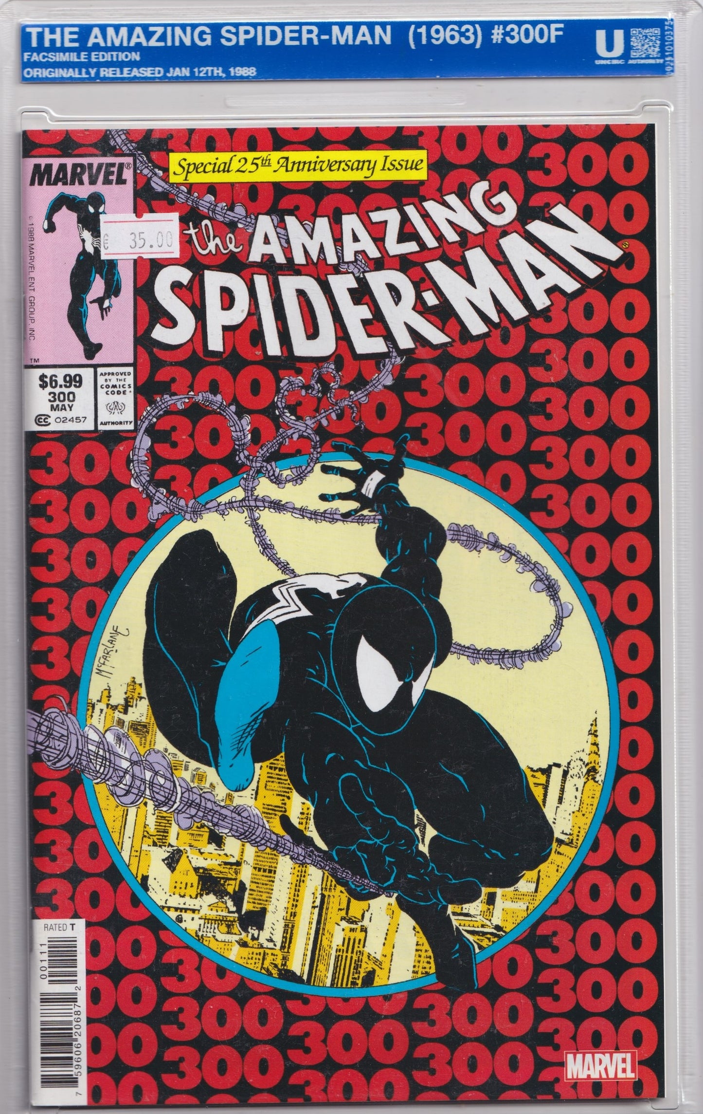 Amazing Spider-Man #300 (2024) Facsimile Edition Uncirculated Authority Slab NM