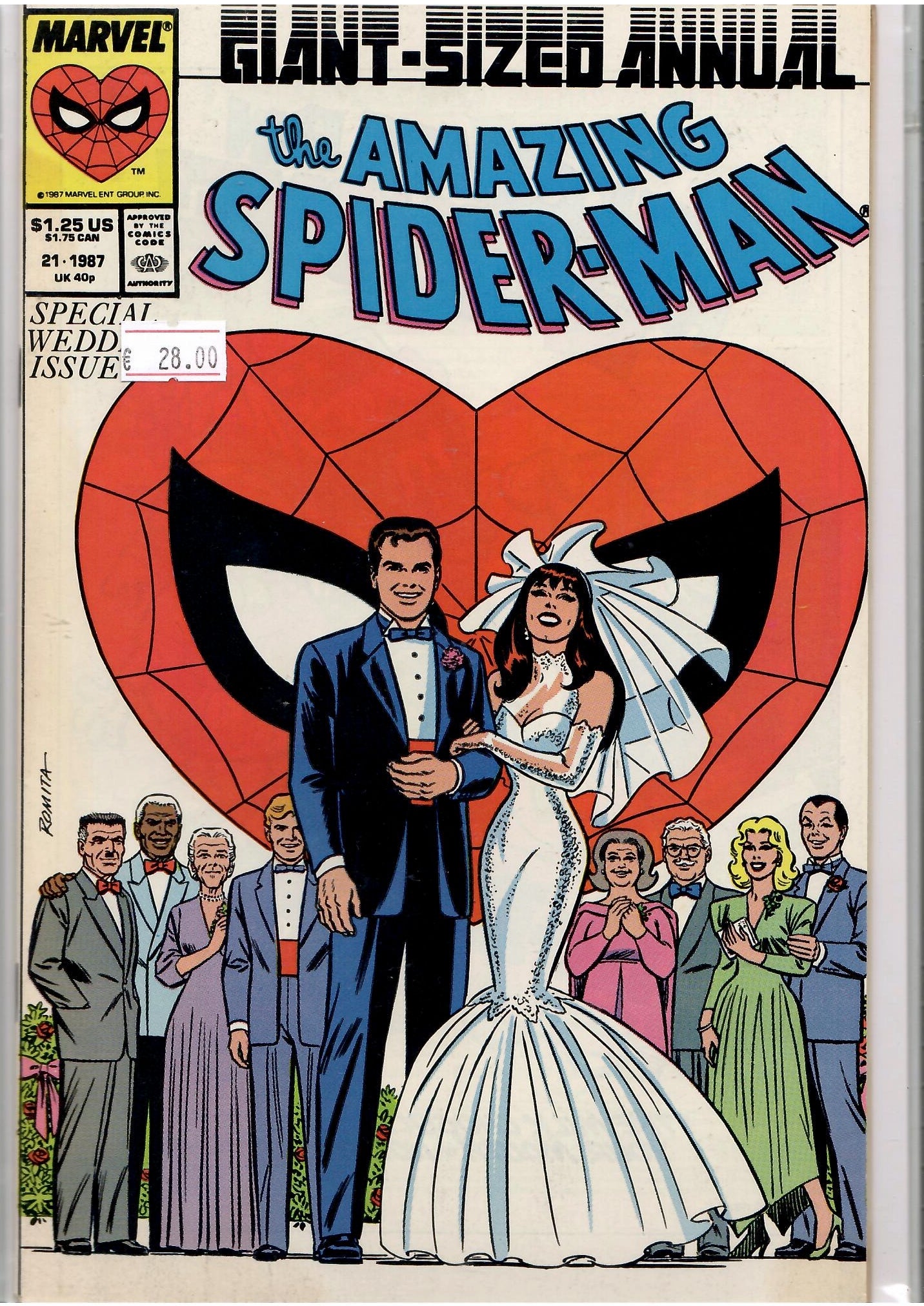 Amazing Spider-Man Annual #21 (1987) Wedding Fine