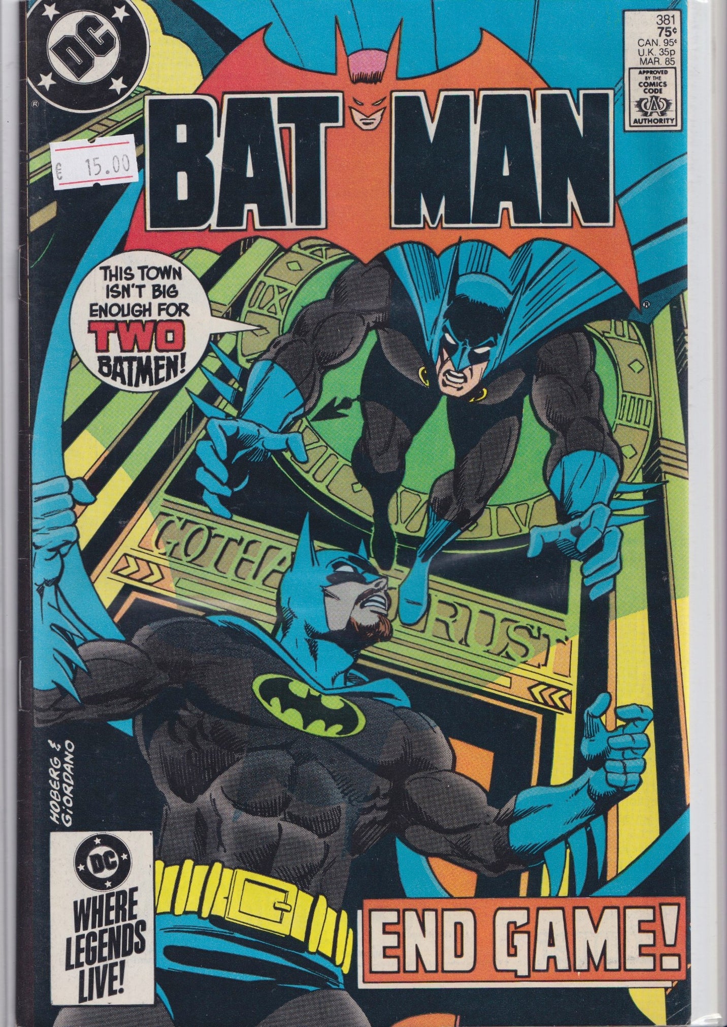 Batman #381 (1985) Very Fine