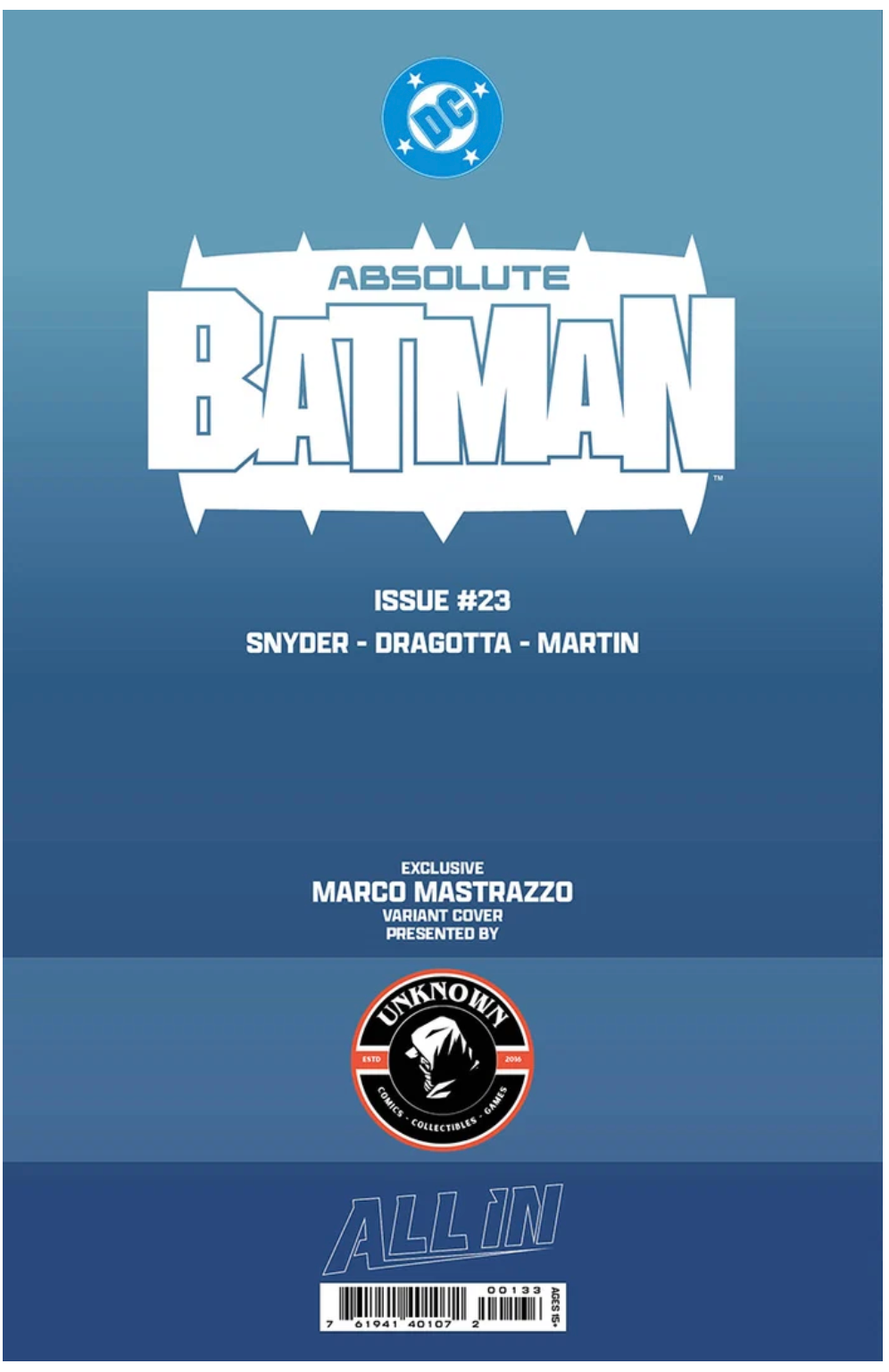 ABSOLUTE BATMAN #23 (2026) MARCO MASTRAZZO EXCLUSIVE VAR NM