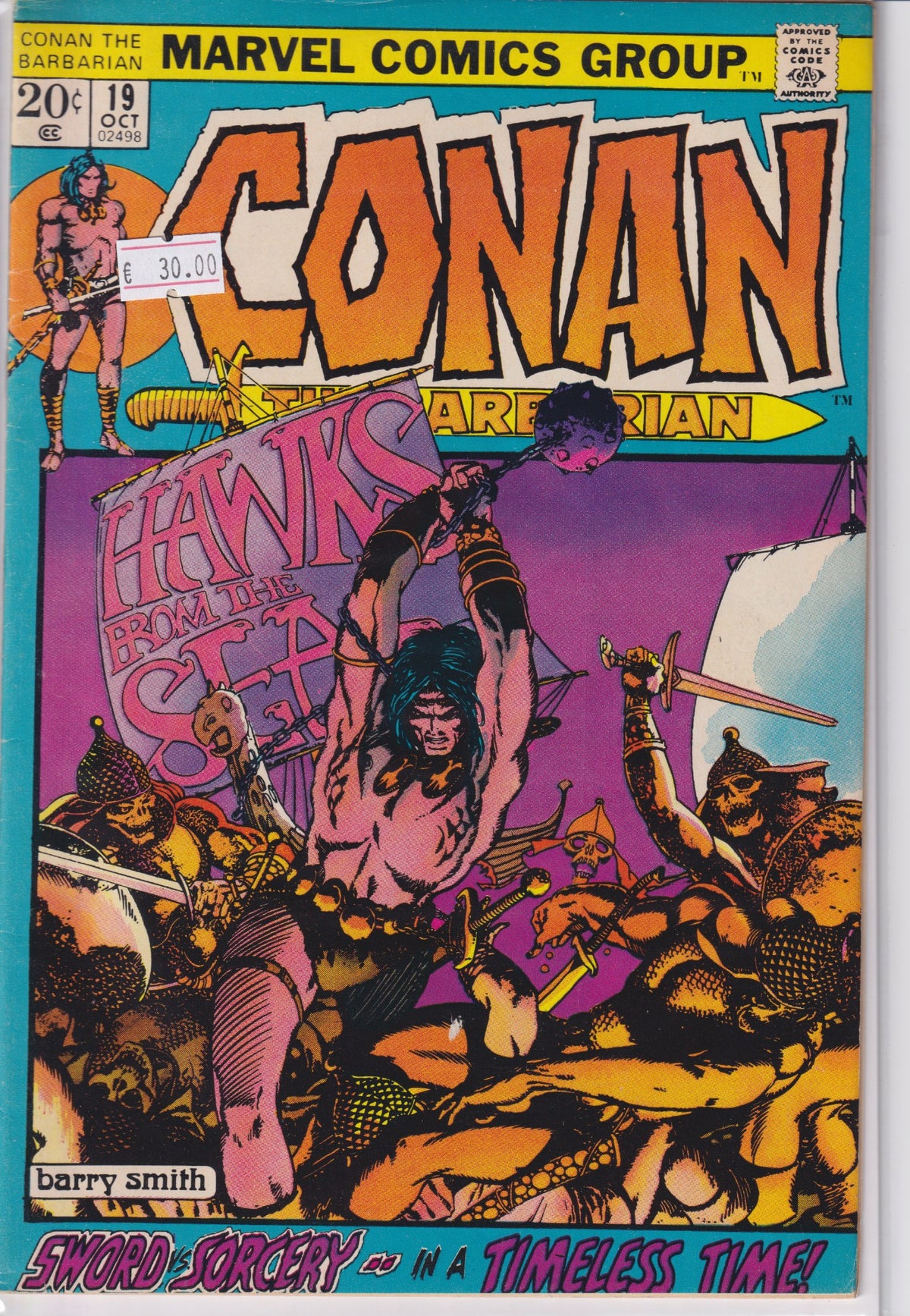 Conan #19 (1972) Barry Smith Vf - French Comics Lovers