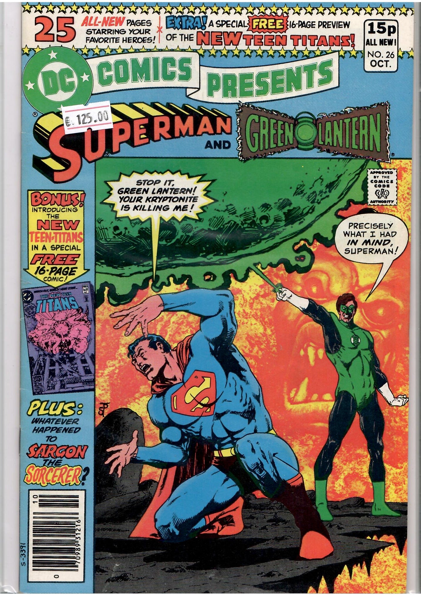 DC Comics Presents #26 (1980) Key issue intro New teen Titans very Fine