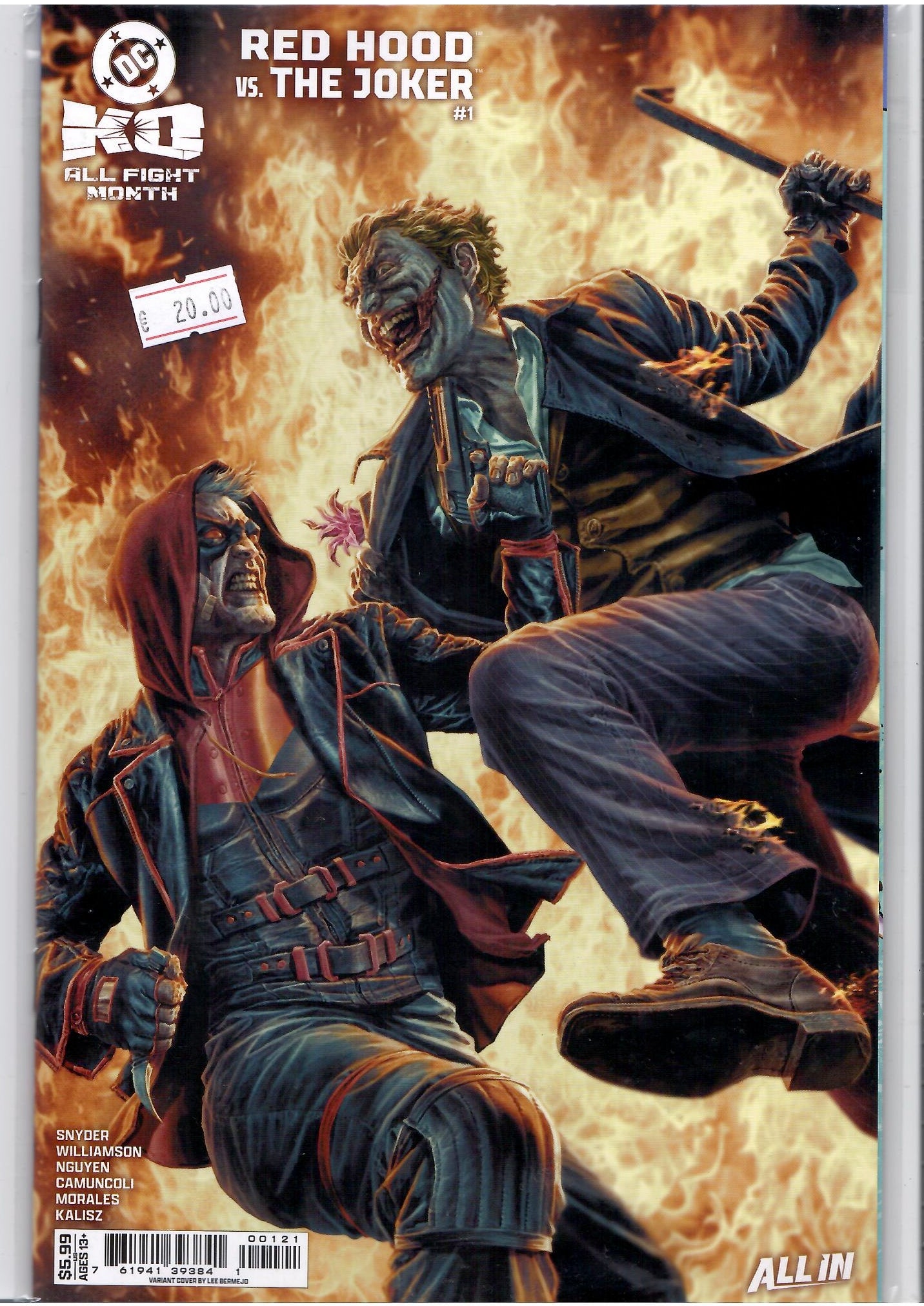 DC K.O. Red Hood vs. Joker (2025) Lee Bermejo variant NM – French