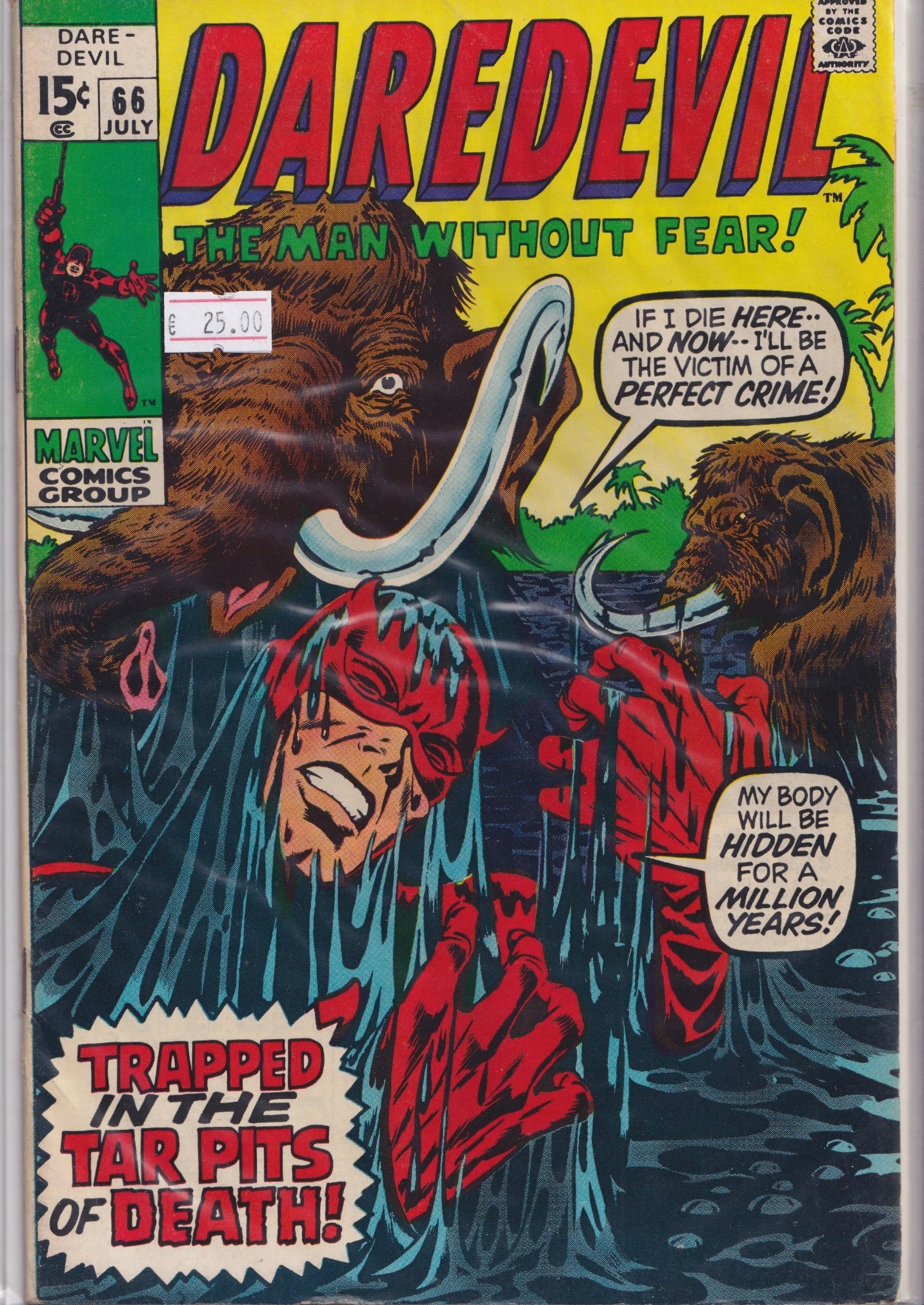 Daredevil #66 (1970) Colan DD art very Fine