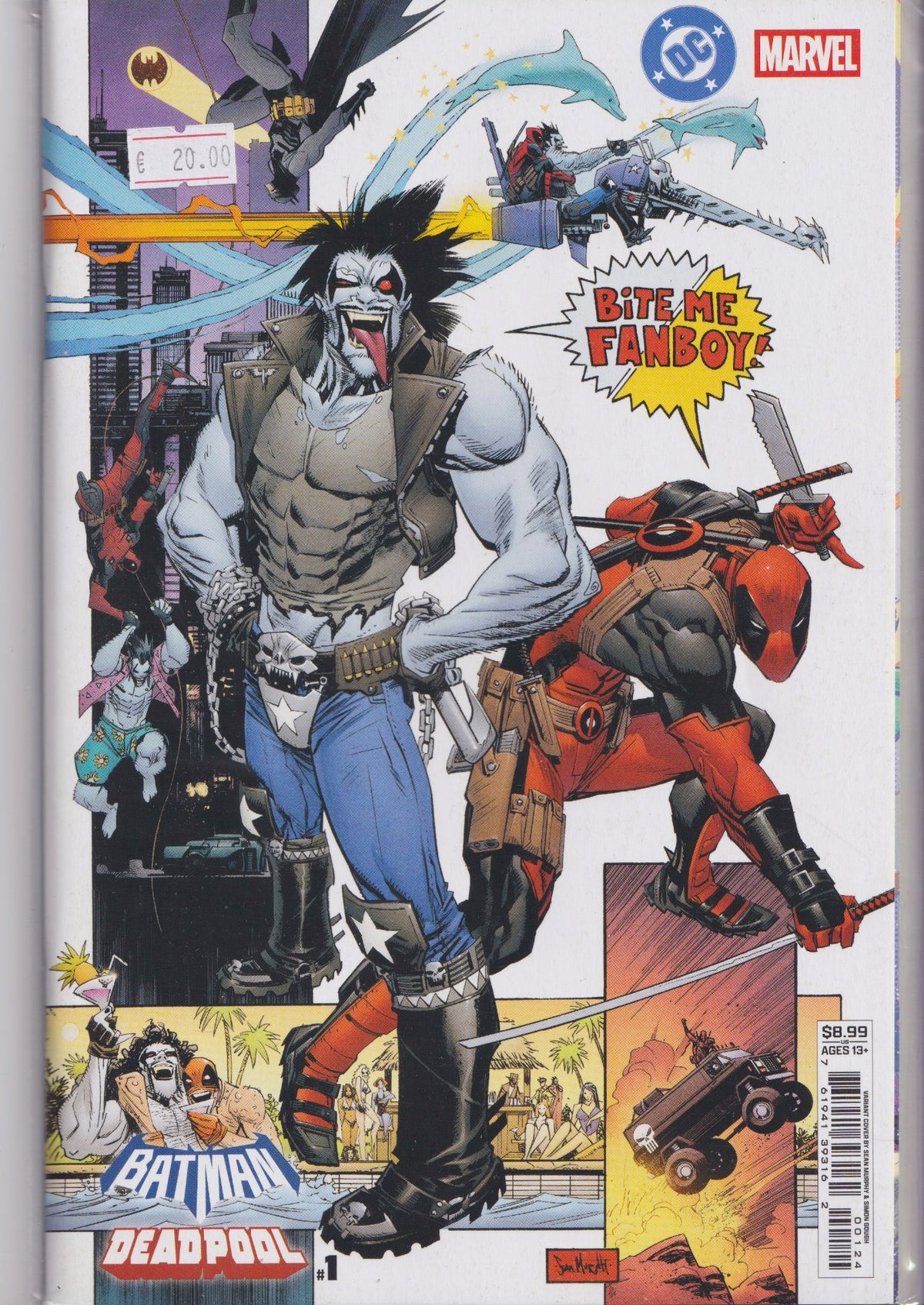 Dc vs Marvel Batman vs Deadpool (2025) Lobo Murphy variant NM FCL