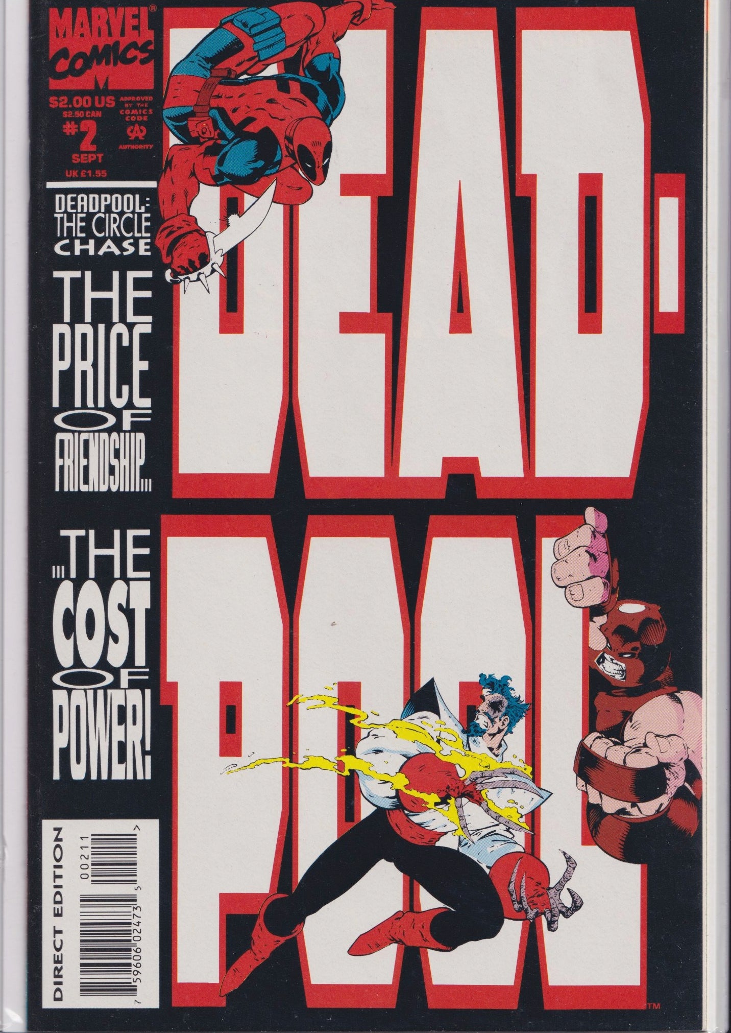 Deadpool Circle Chase #2 (1993) Joe Madureira Very Fine