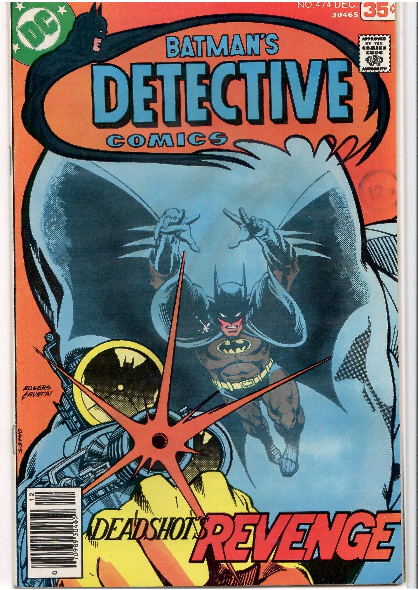 Detective Comics #474 ( 1977) Key issue 1° Deadshot Very Fine