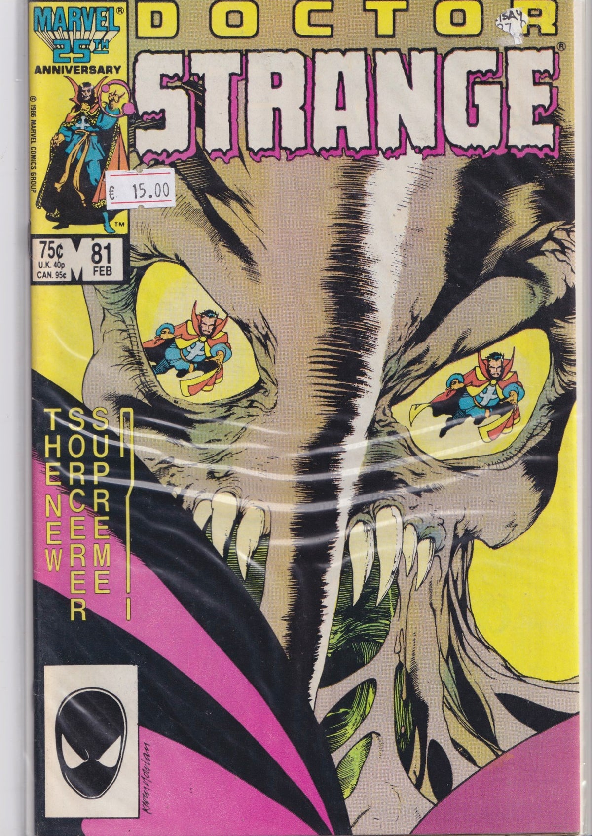 Doctor Strange #81 (1986) Last issue very fine FCL