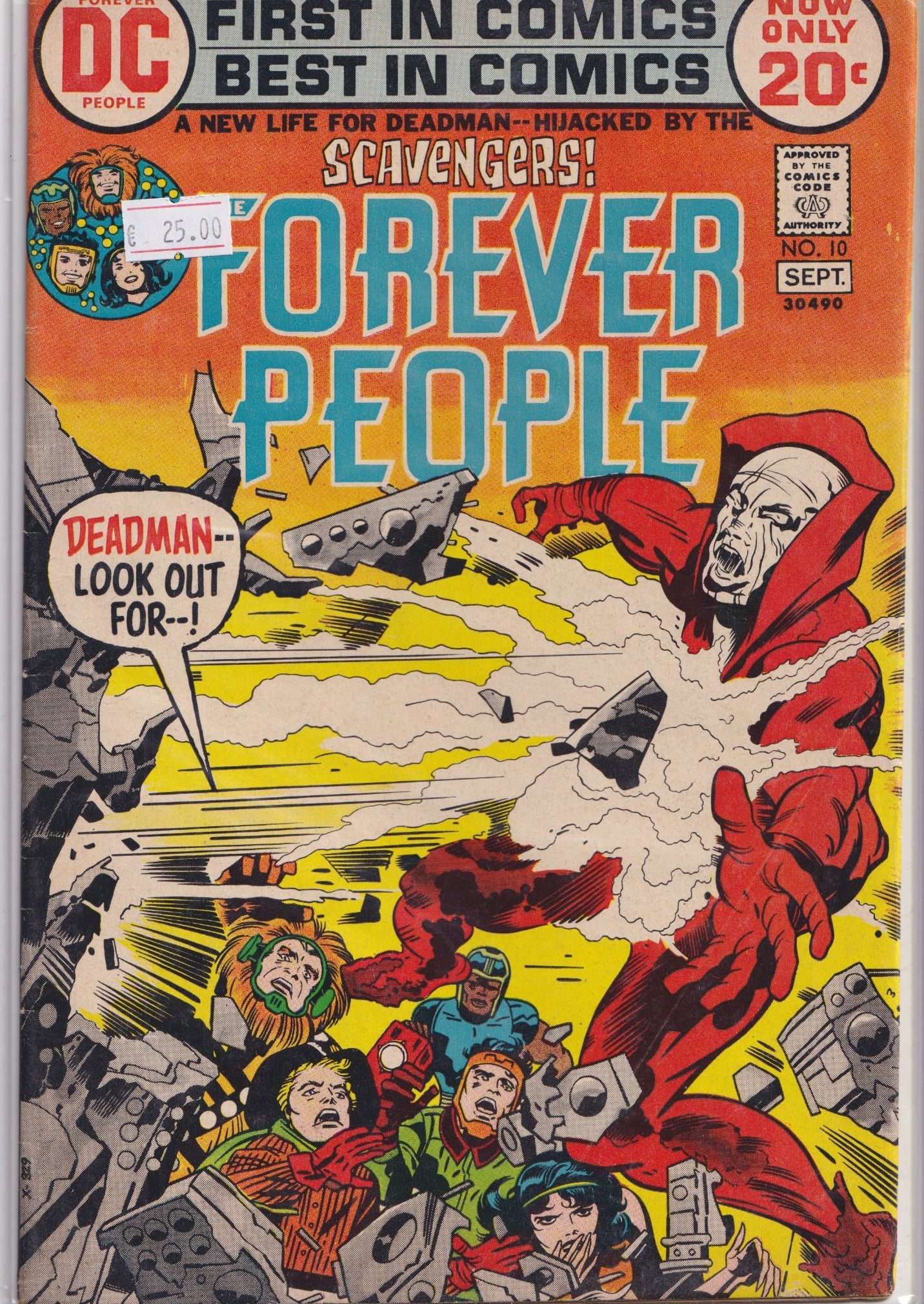 Forever People #10 (1972) Kirby 4 world Deadman Fine+