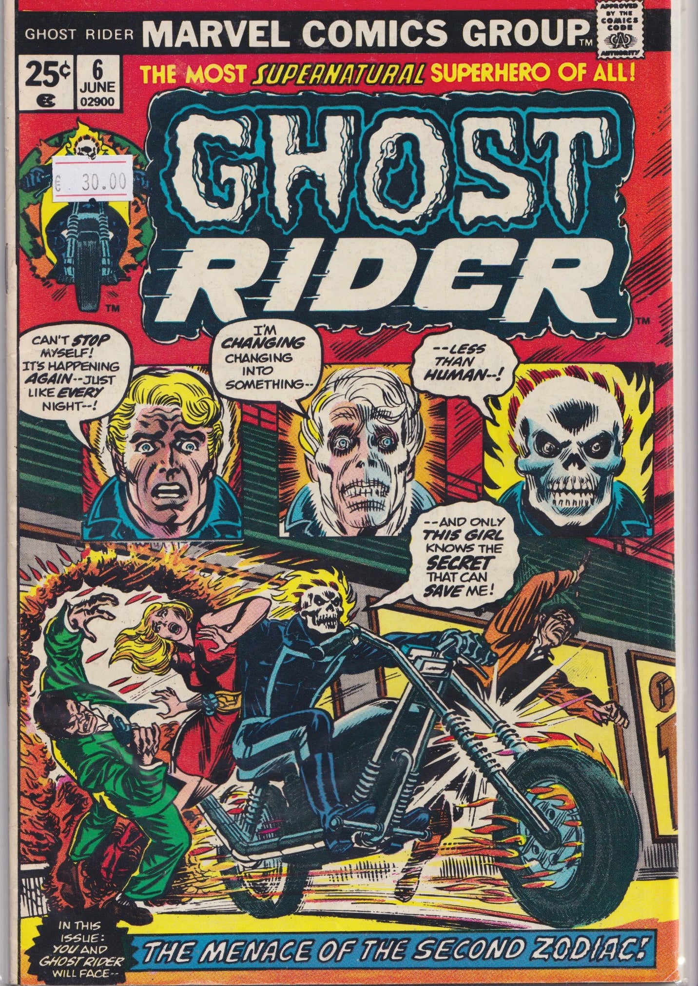 Ghost Rider #6 (1974) Fine