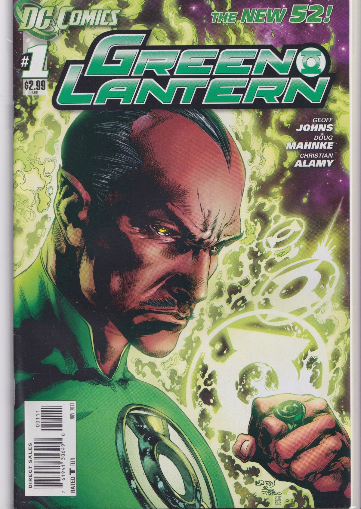 Green Lantern #1 (2011) Sinestro cover DCU NM FCL