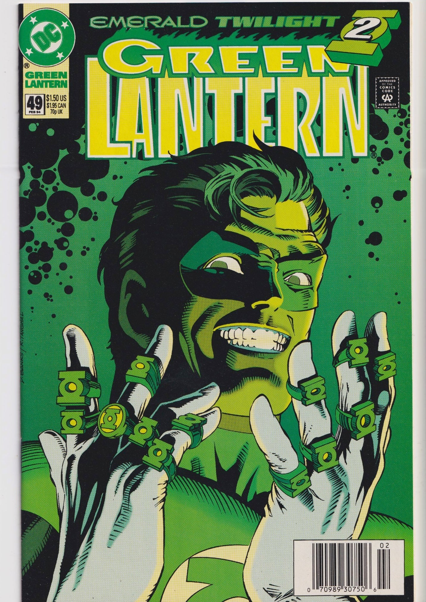 Green Lantern #49 (1994) Classic Cover Parallax Very Fine