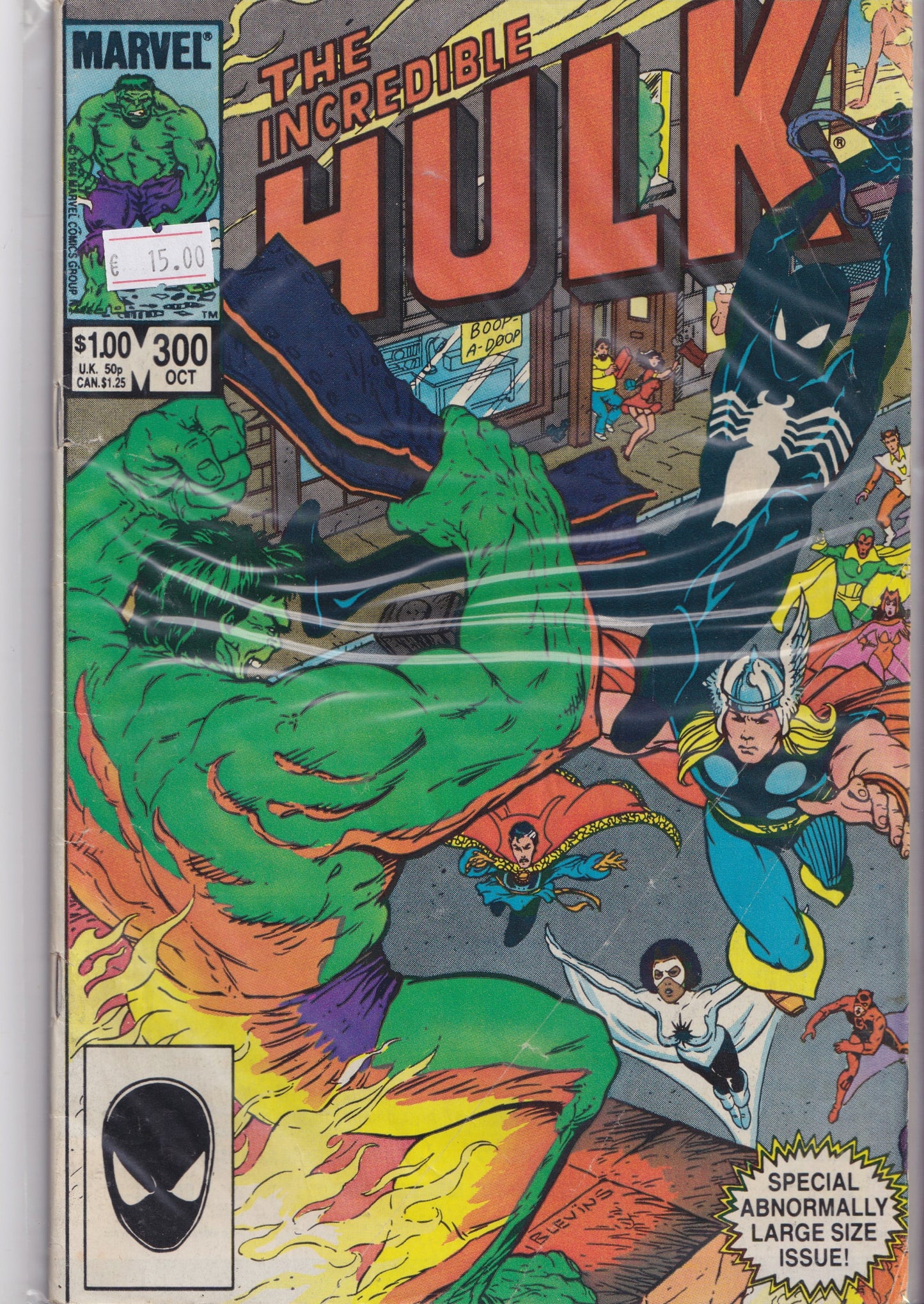 Hulk #300 (1984) Hulk vs everybody Fine -