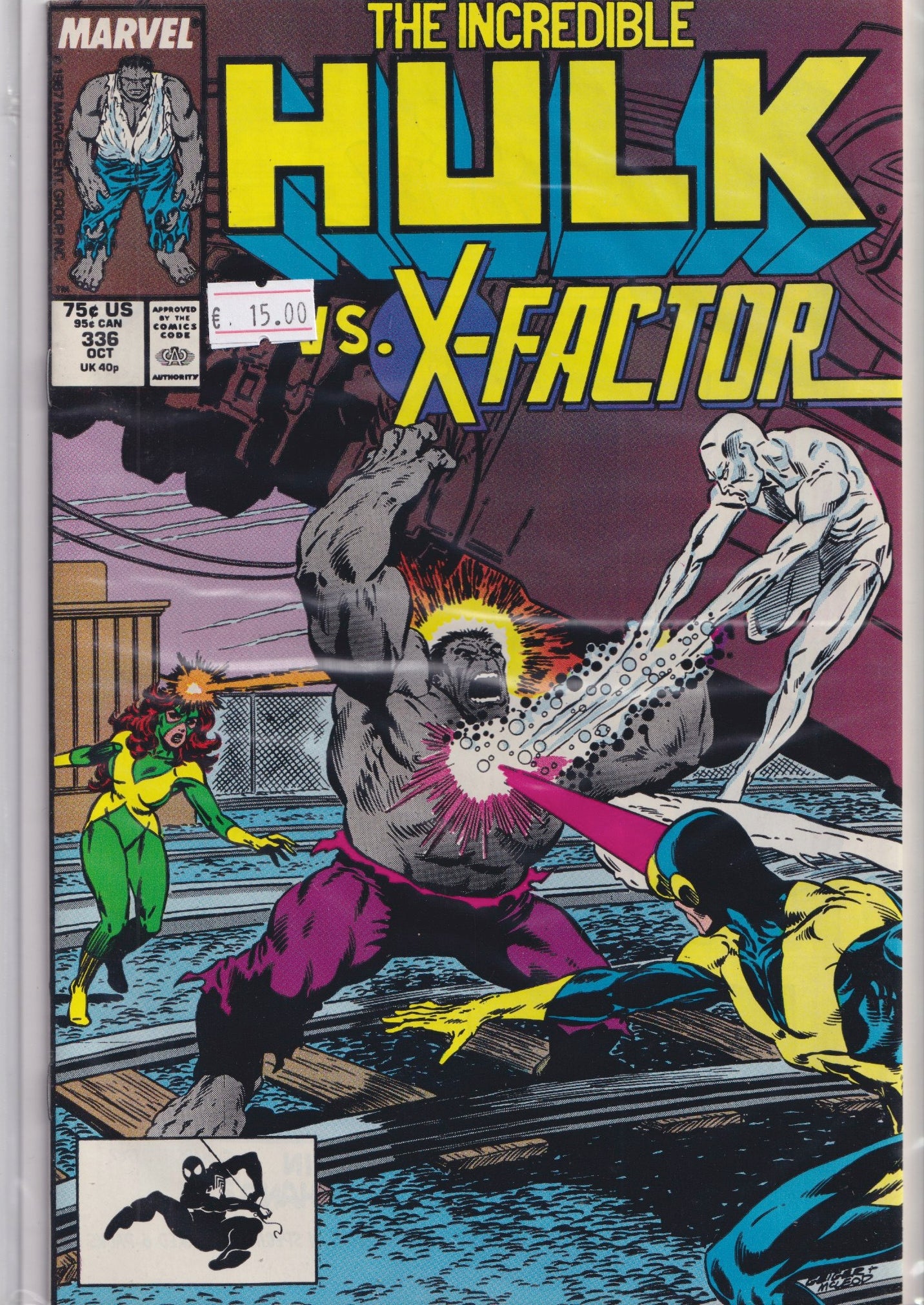 Hulk #336 (1987) X-Factor McFarlane art very Fine