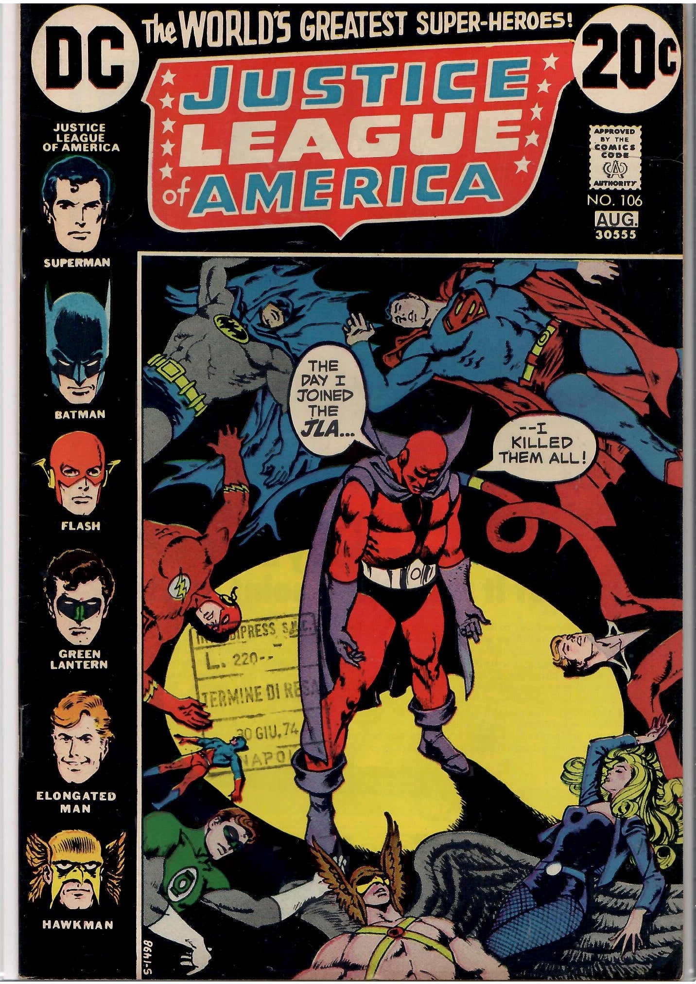 Justice League of America #106 (1972) Fine