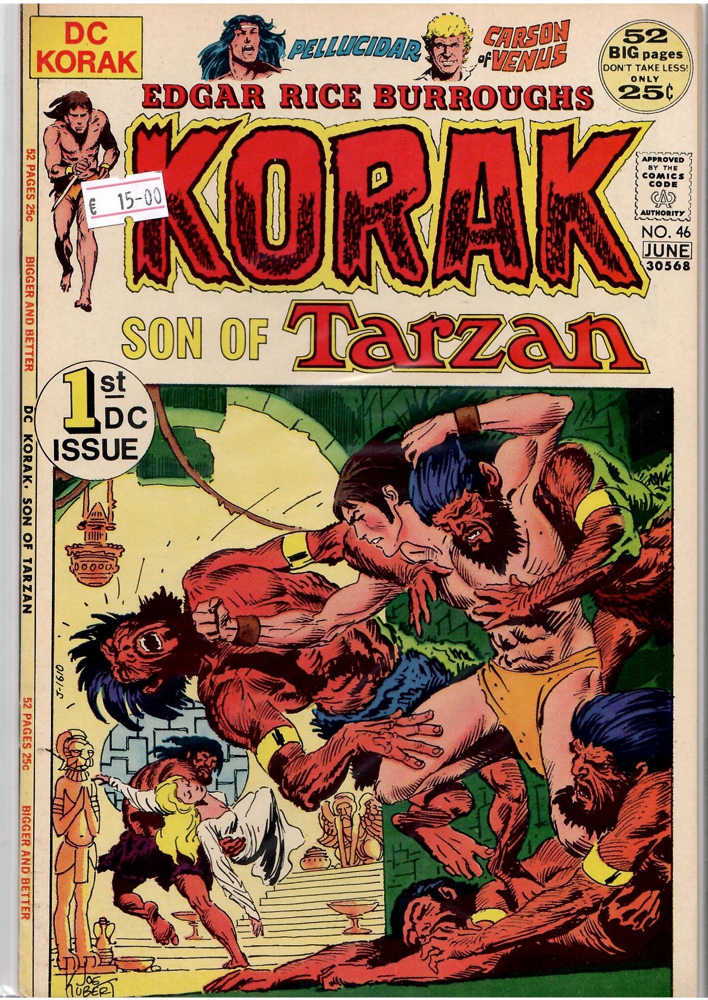 Korak, son of Tarzan #46 (1972) Thorne /Kaluta art Very Fine
