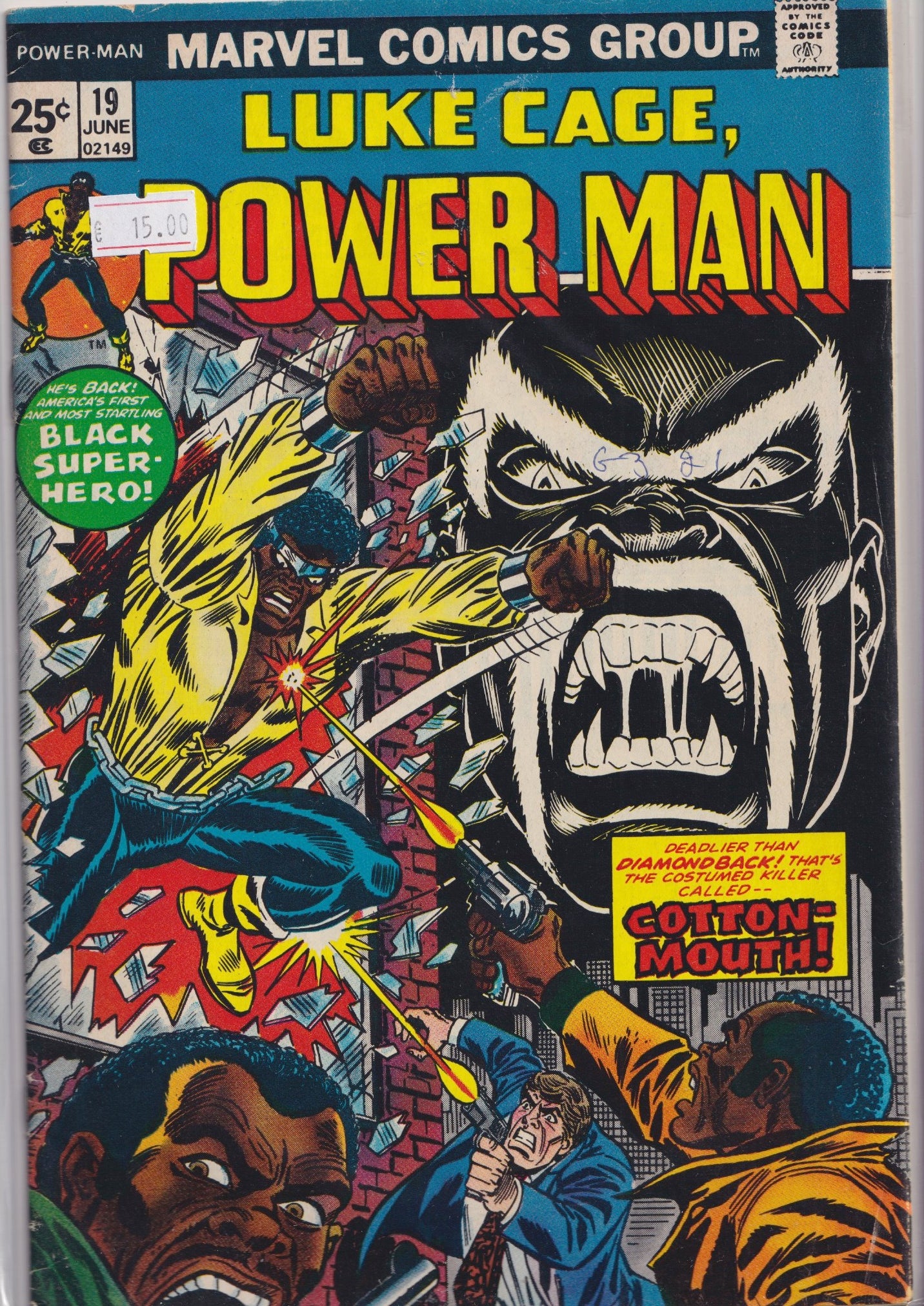 Luke Cage #19 (1974) Fine