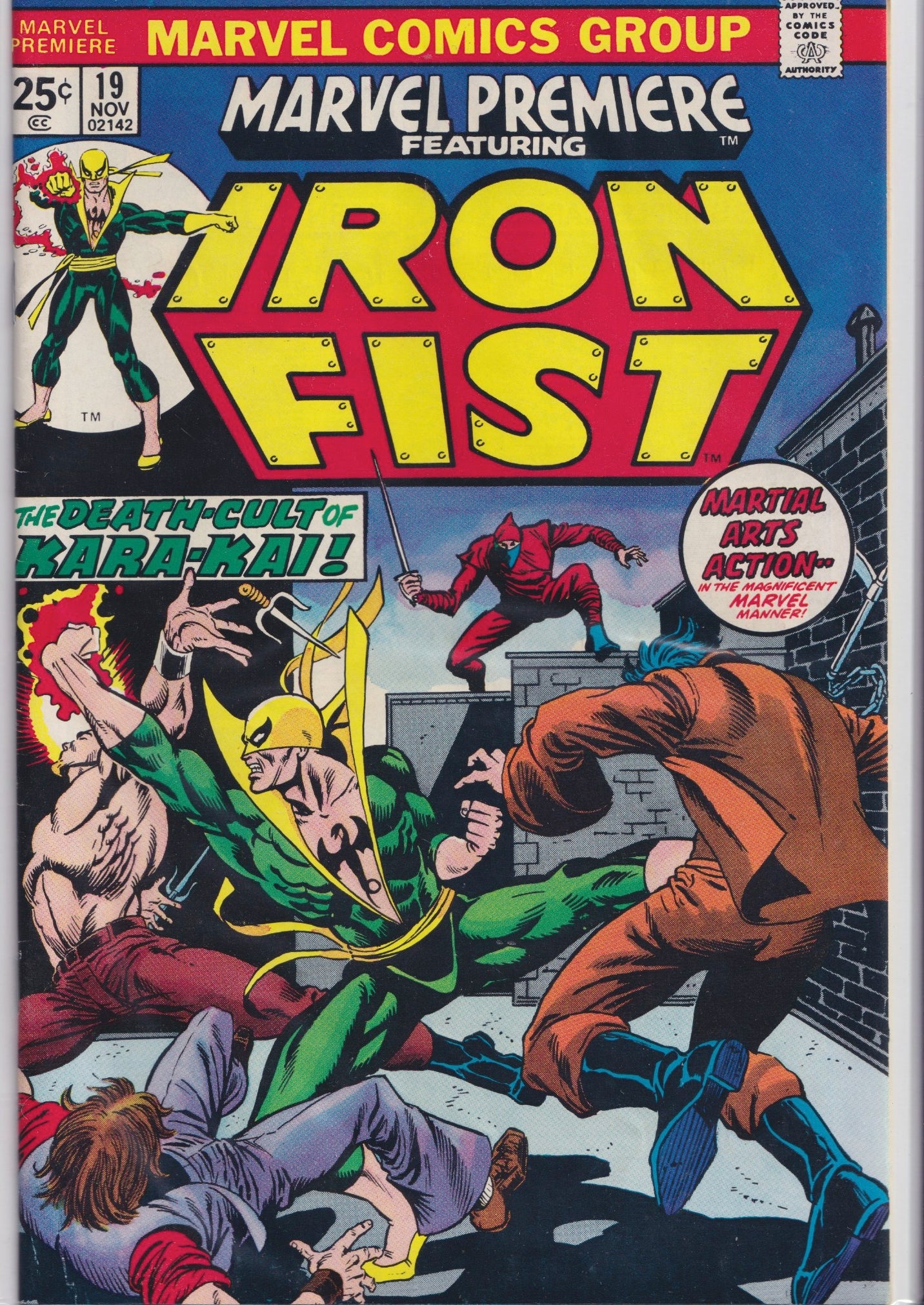 Marvel Premiere #19 (1974) Iron Fist 1st appearance Colleen Wing Very Fine