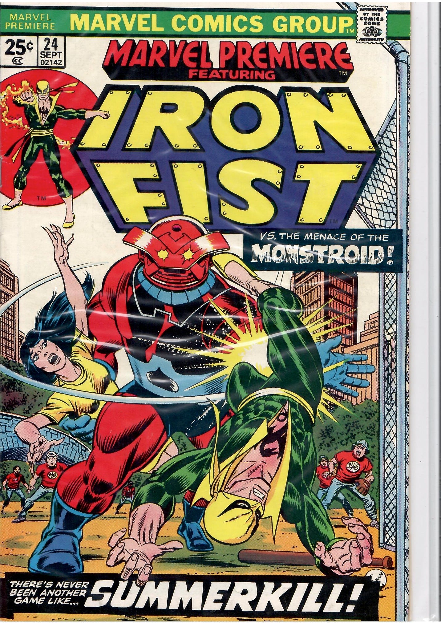 Marvel Premiere #24(1975) Iron Fist Very Fine