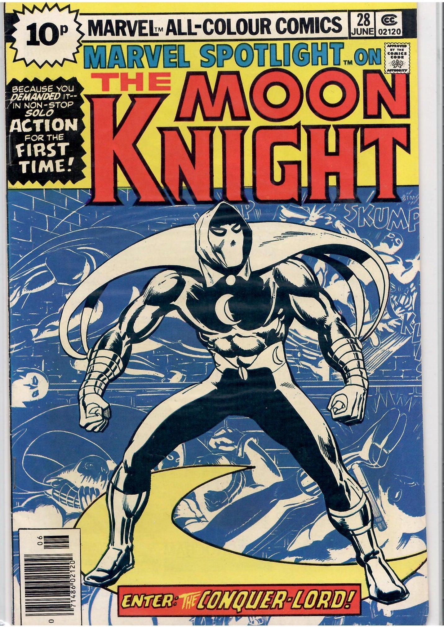 Marvel Spotlight #28 (1976) First solo Moon Knight appearance Fine