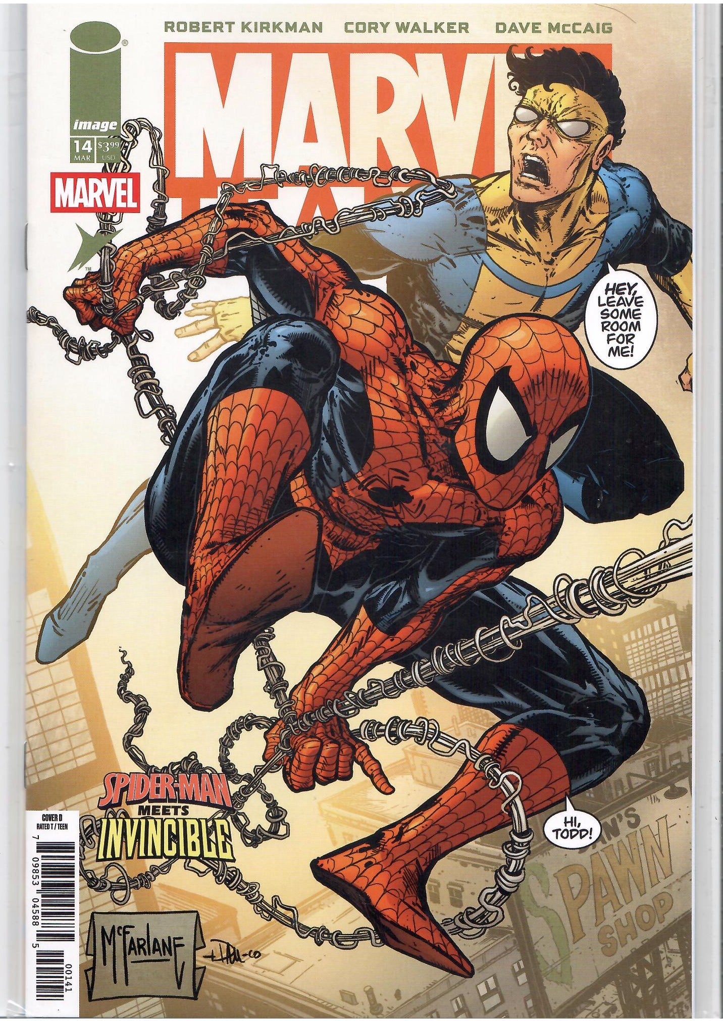 Reprint McFarlane cover NM
