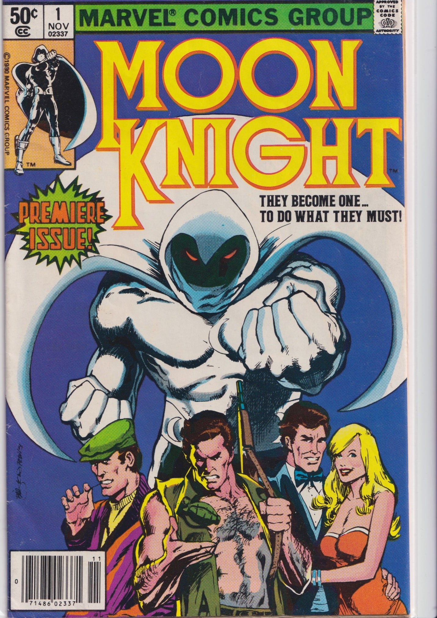 Moon Knight #1 (1980) Bill Sienkiewicz art begins Fine