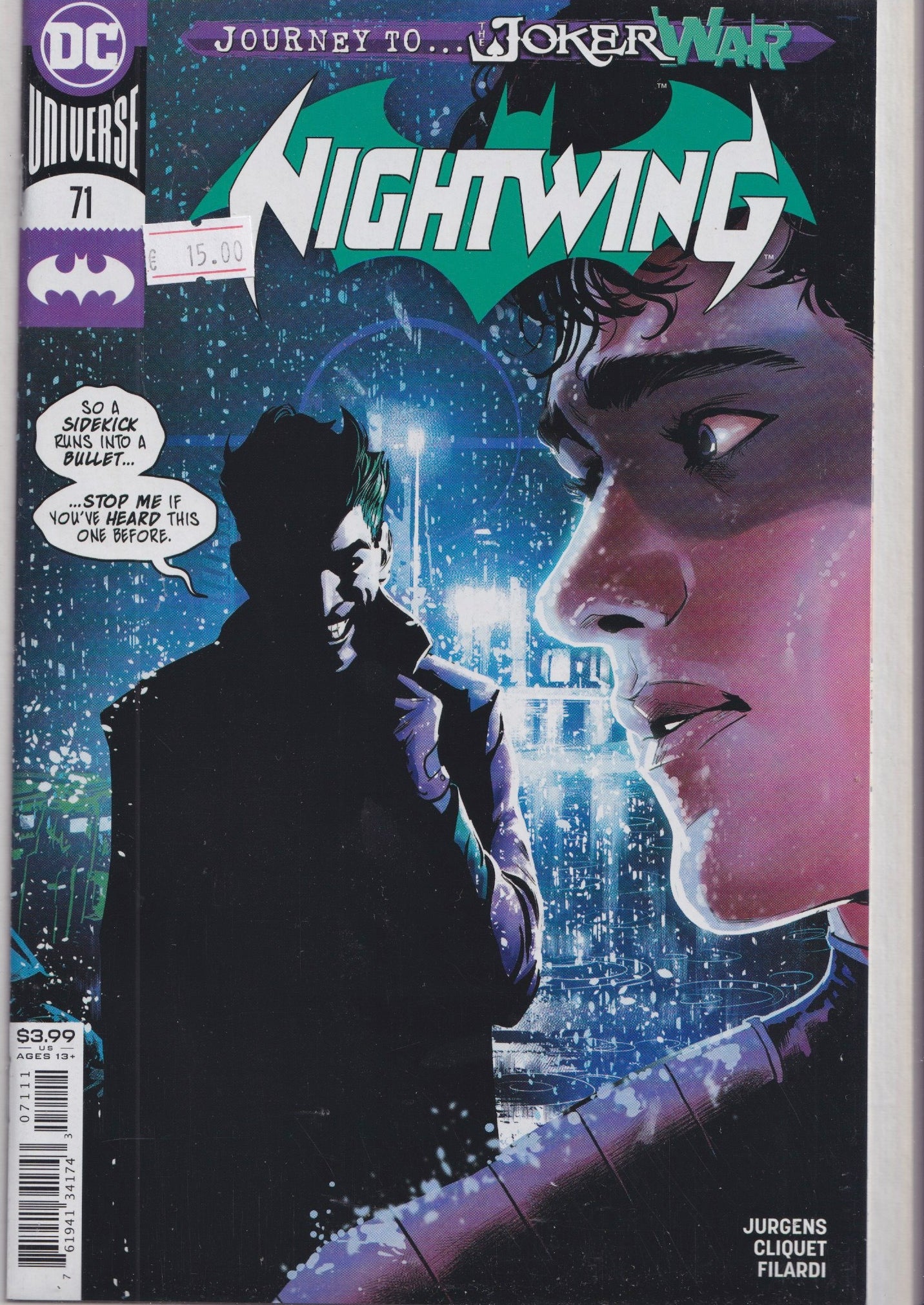 Nightwing #71 (2020) Joker very Fine FCL