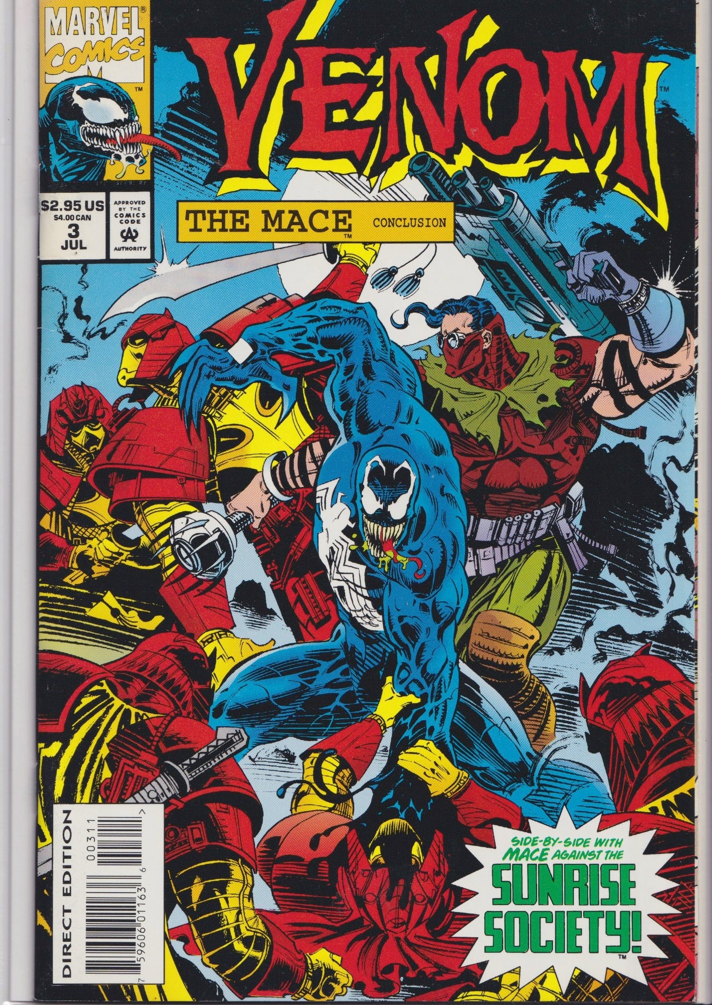 Venom the Mace #1-3 (1994) full set VF