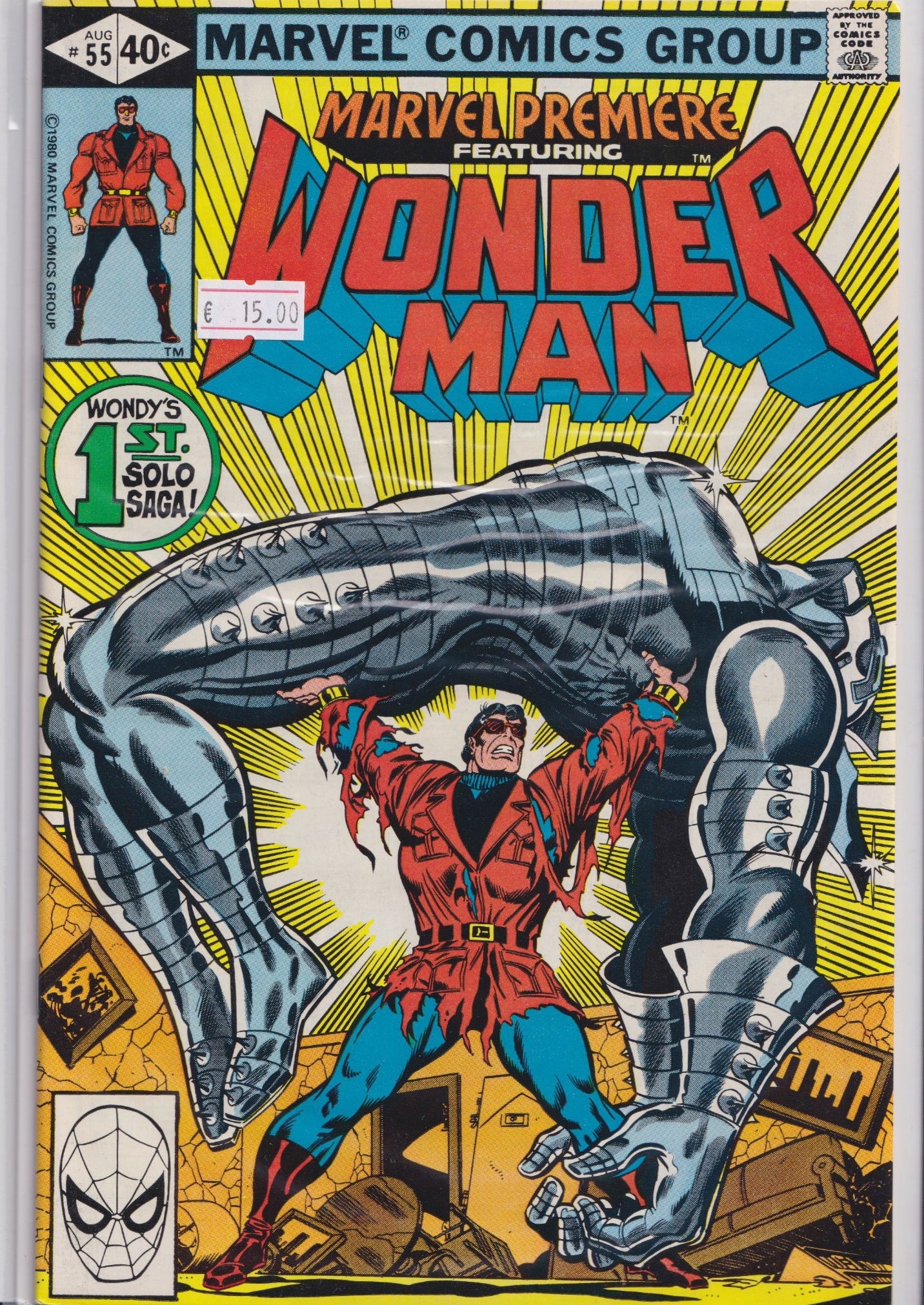 Marvel Premiere #55 (1980) Wonder Man Fine - French Comics Lovers