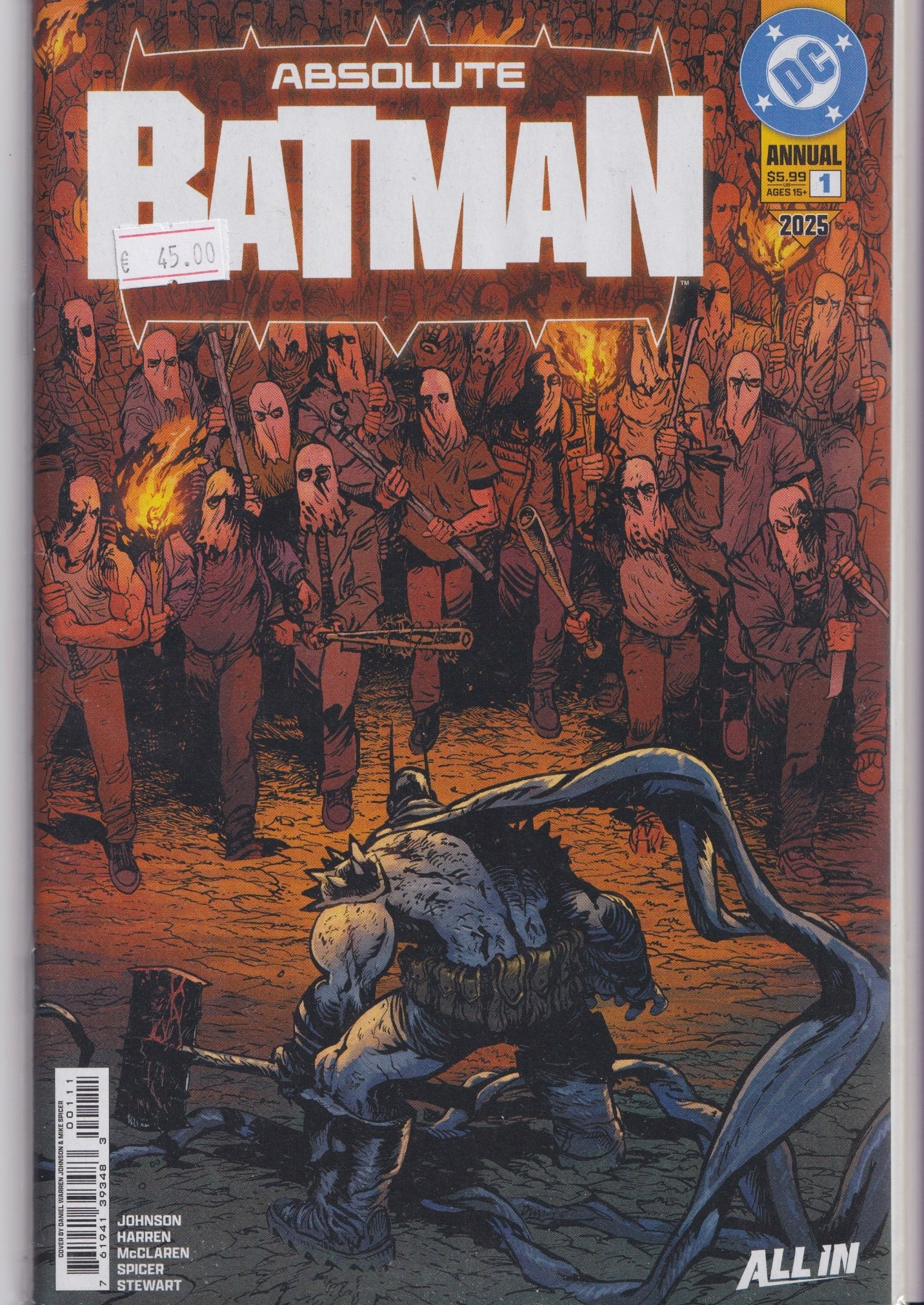 Absolute Batman Annual #1 (2025) 1° Printing NM
