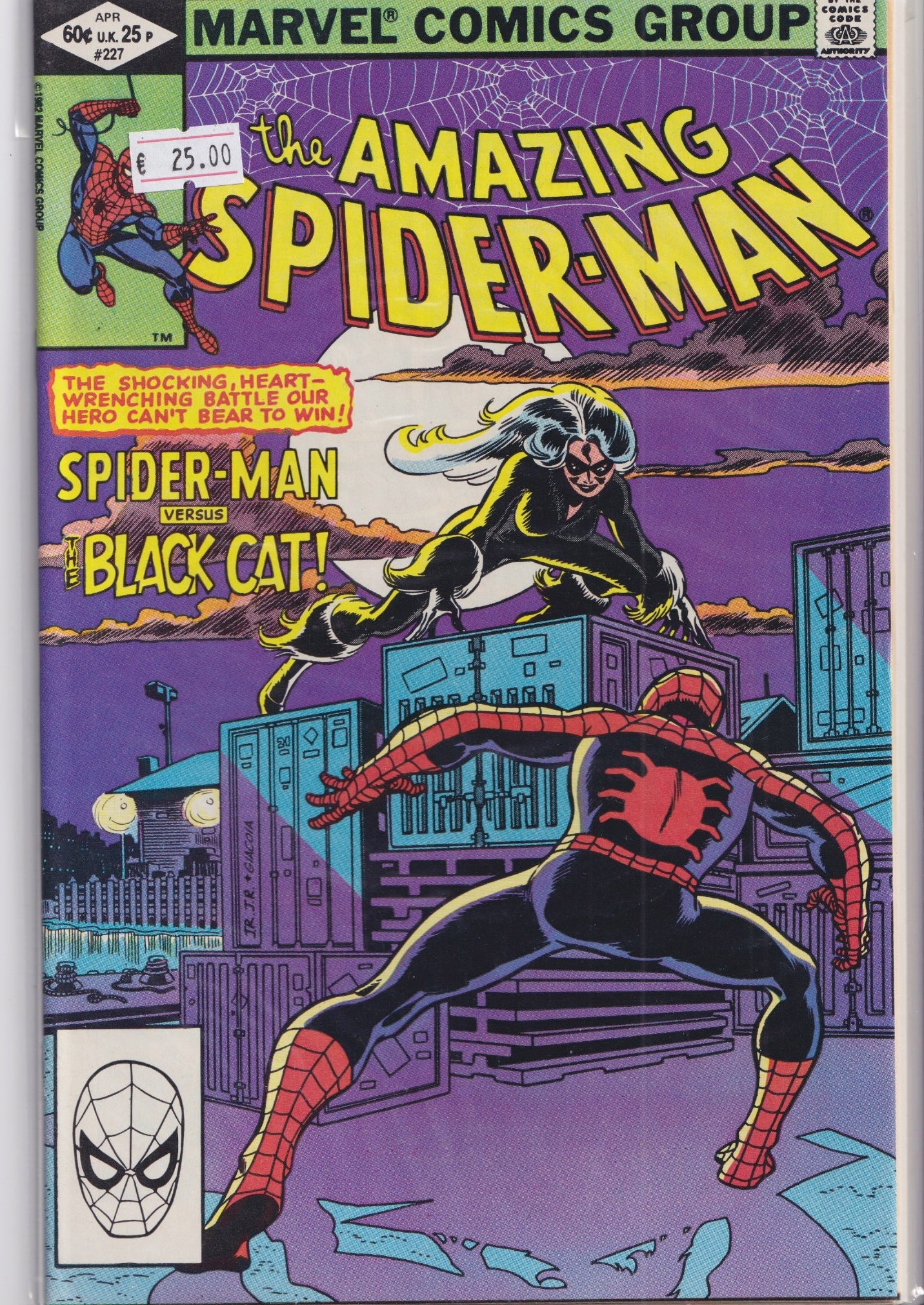 Amazing Spider-Man #227 (1982) Black Cat very Fine