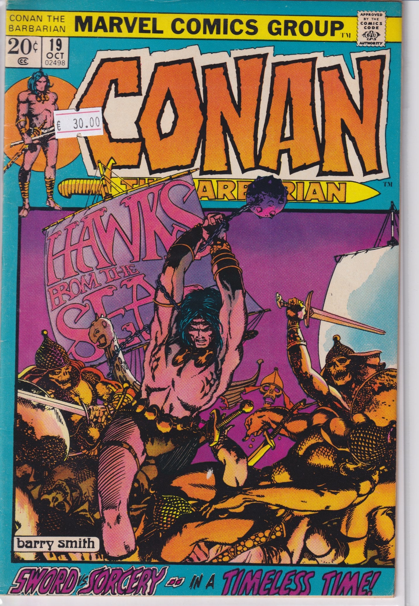 Conan #19 (1972) Barry Smith Vf - French Comics Lovers
