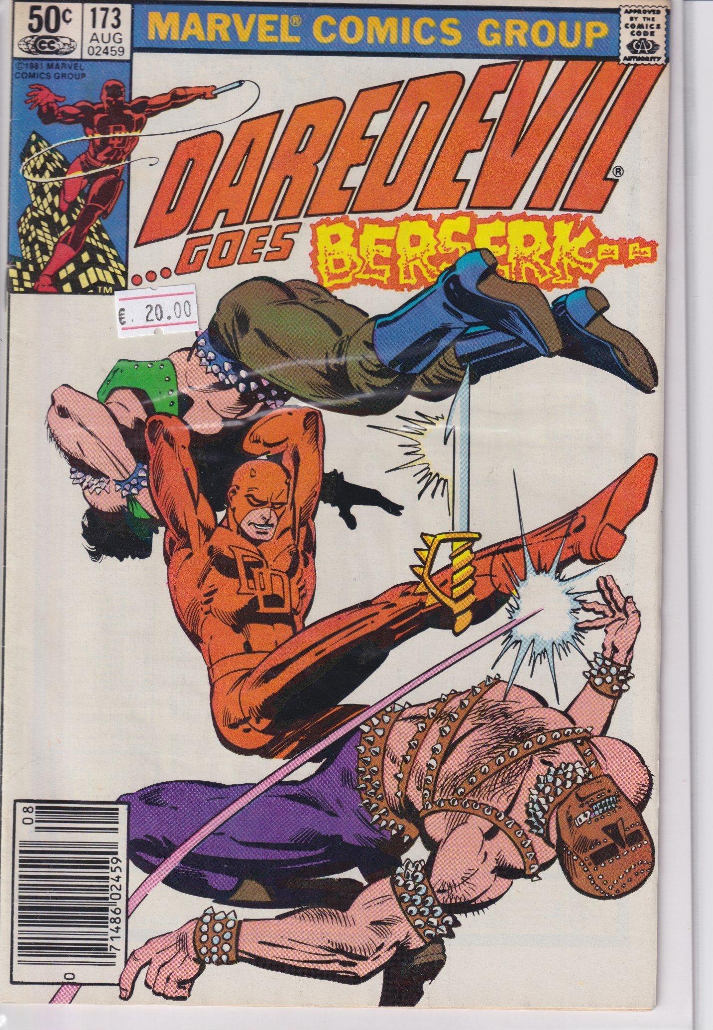 Daredevil #173(1981) Miller Vf - French Comics Lovers