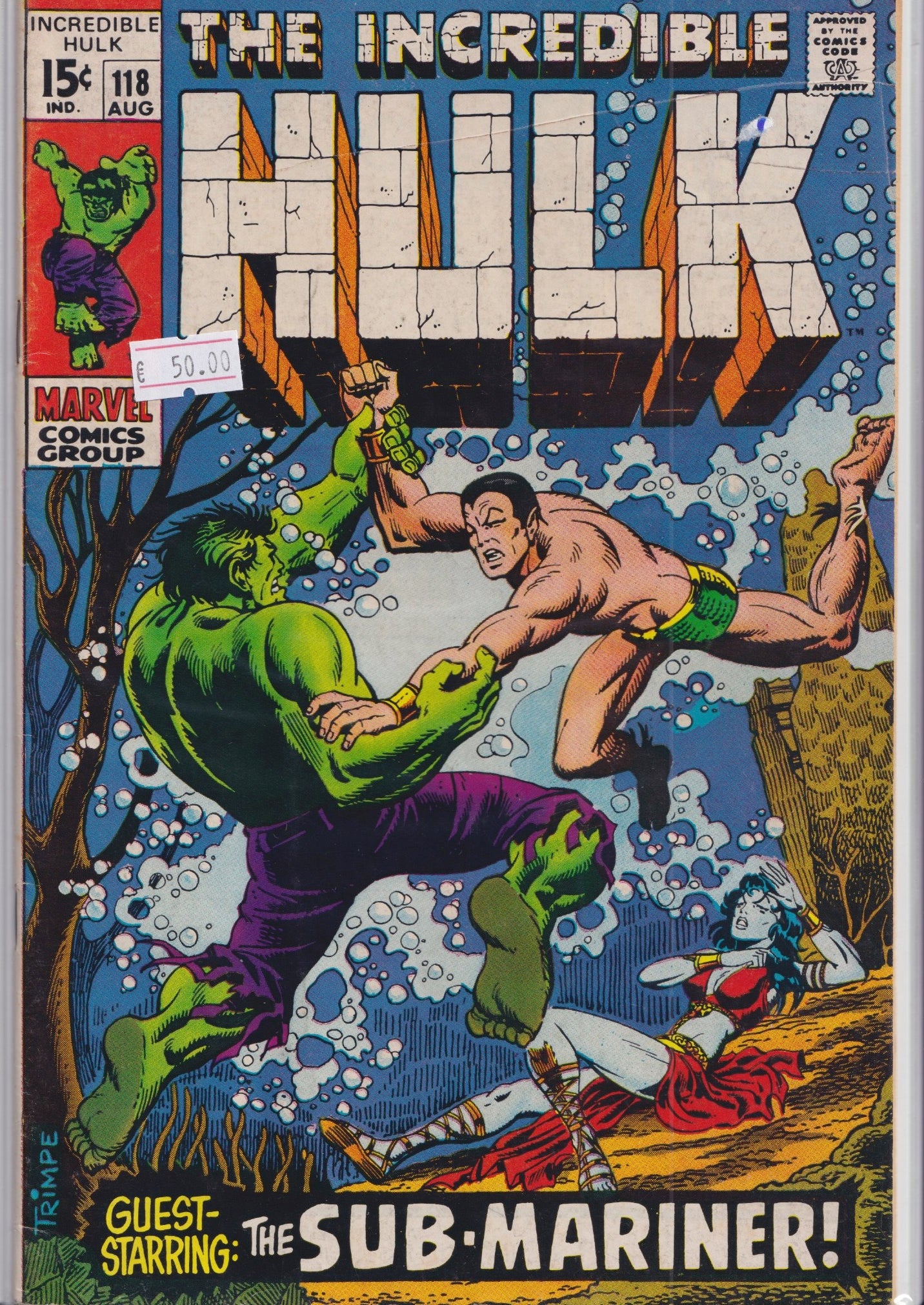 Hulk #118 (1969) vs Sub-Mariner Fine - French Comics Lovers