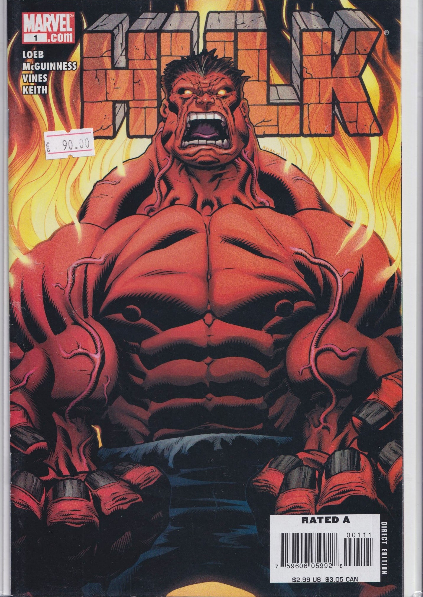 Hulk #1 Key Issue 1° (2008) Red Hulk VF - French Comics Lovers