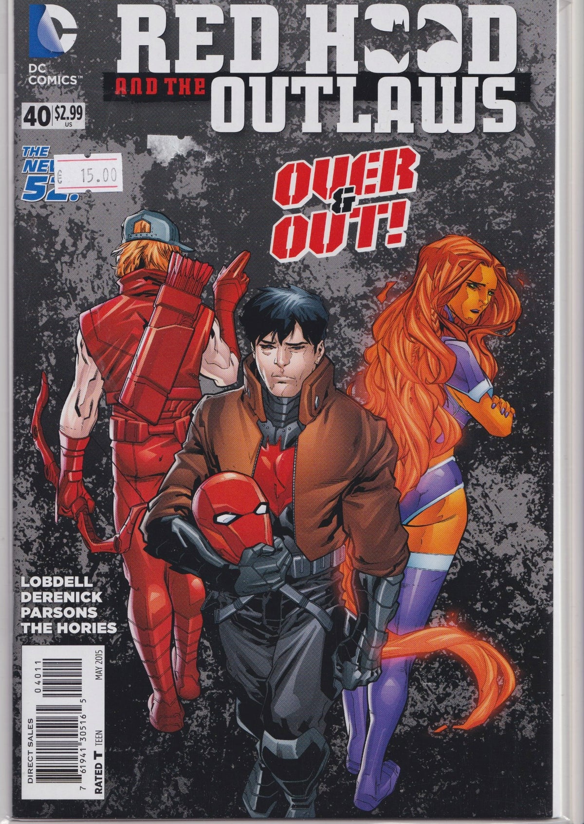 Red Hood and The Outlaws #40 (2015) last issue Very Fine FCL