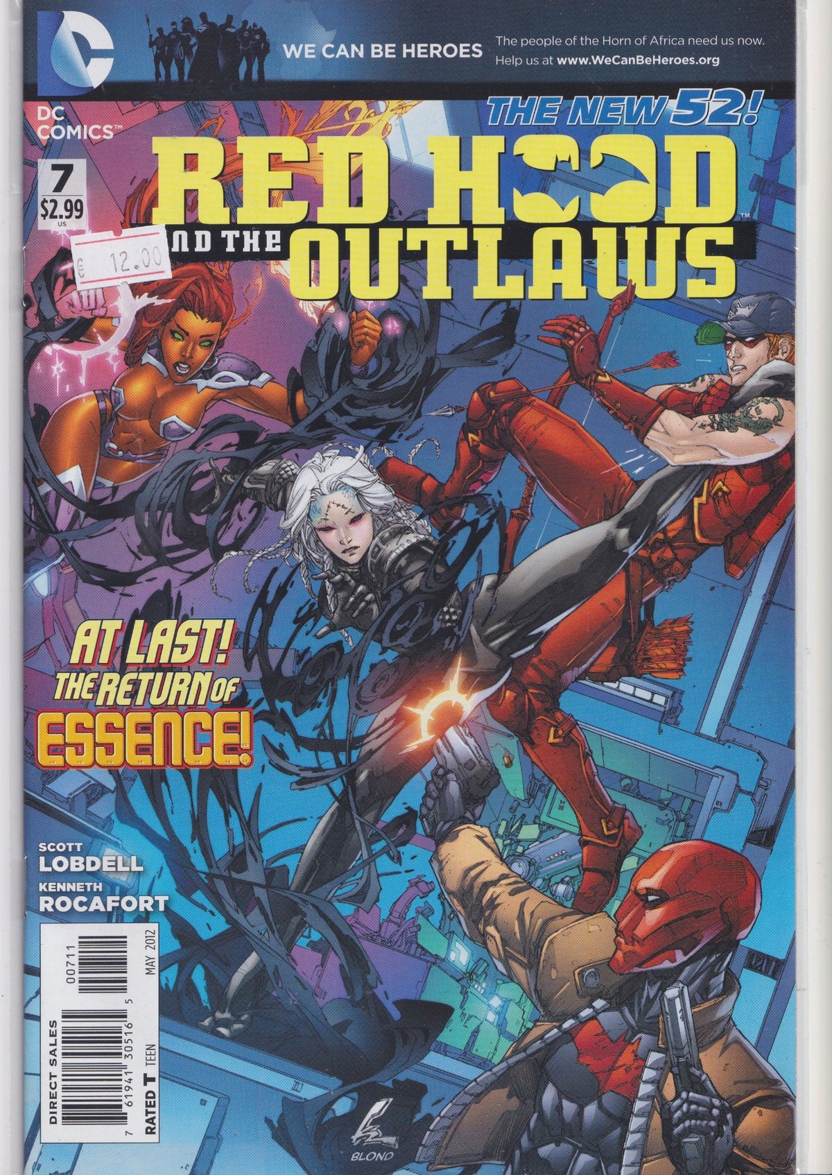 Red Hood and The Outlaws #7 (2012) Very Fine FCL