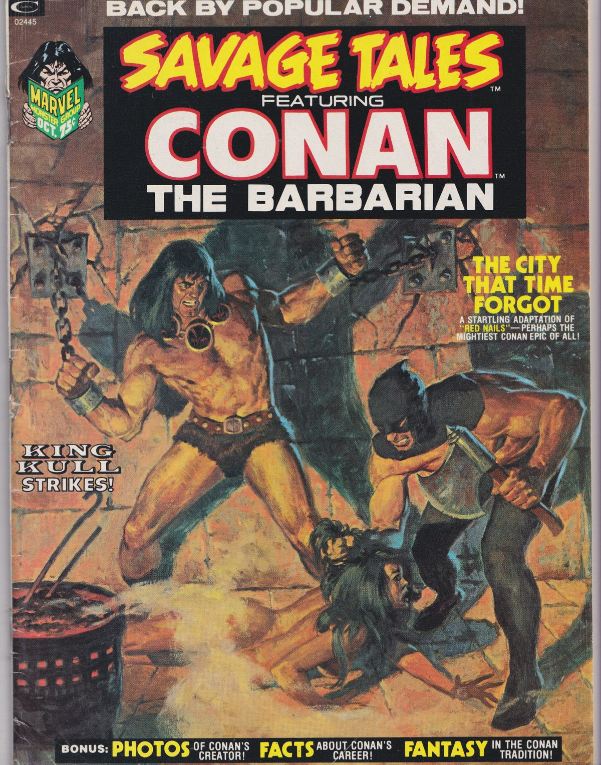 Savage Tales #2 (1973) Red Nails Conan Barry Smith art VG
FCL