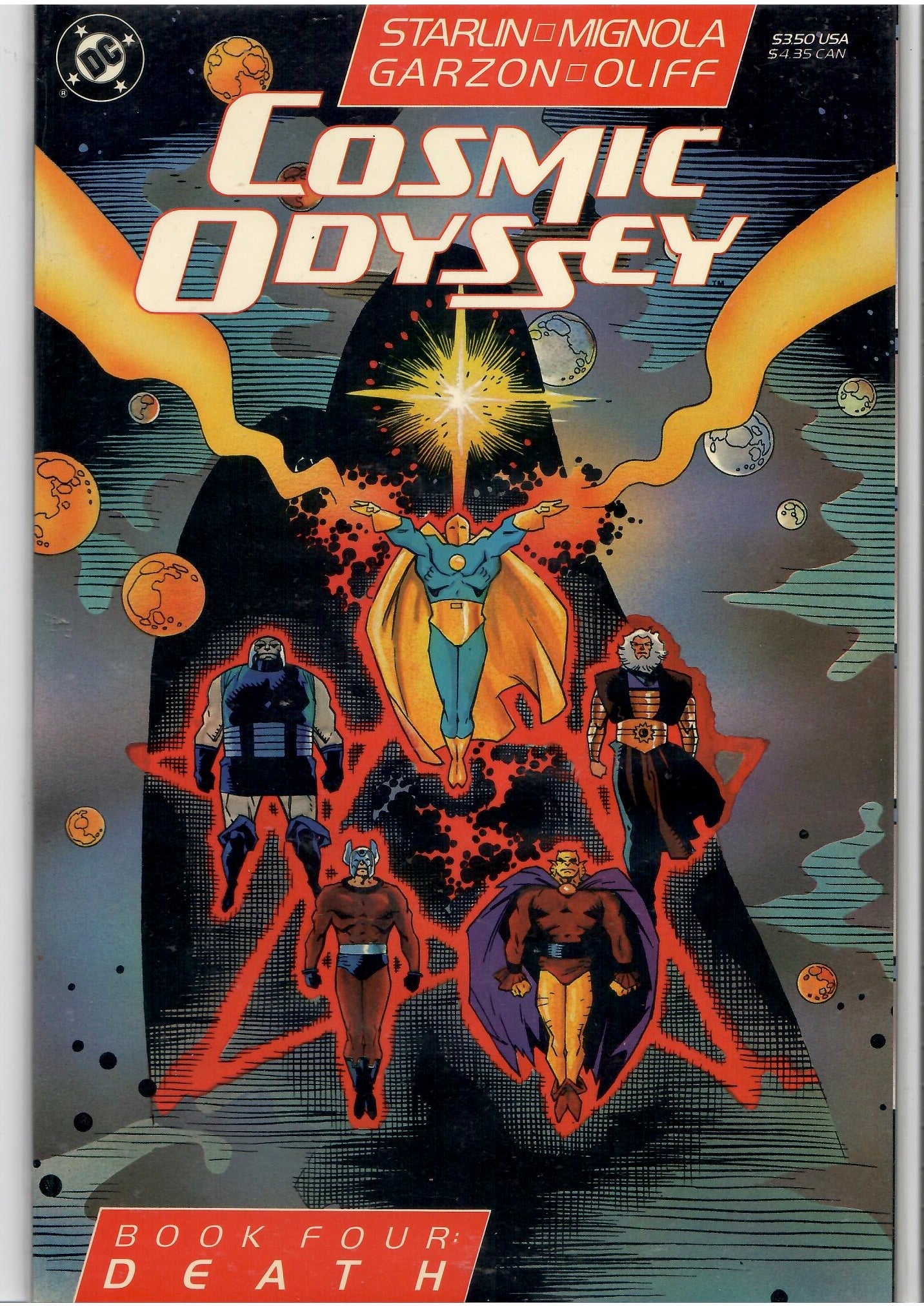Cosmic Odyssey #1-4 (1988) full set Starlin/Mignola Very Fine