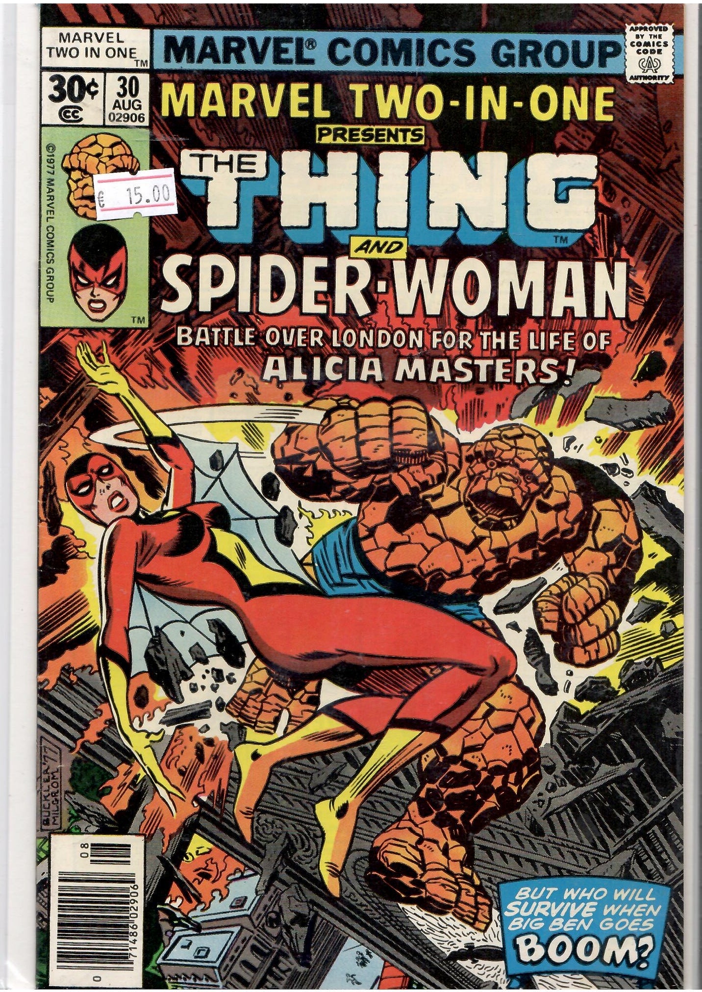 Marvel Two in One #30 (1977) 2° Spider-Woman Vf - French Comics Lovers