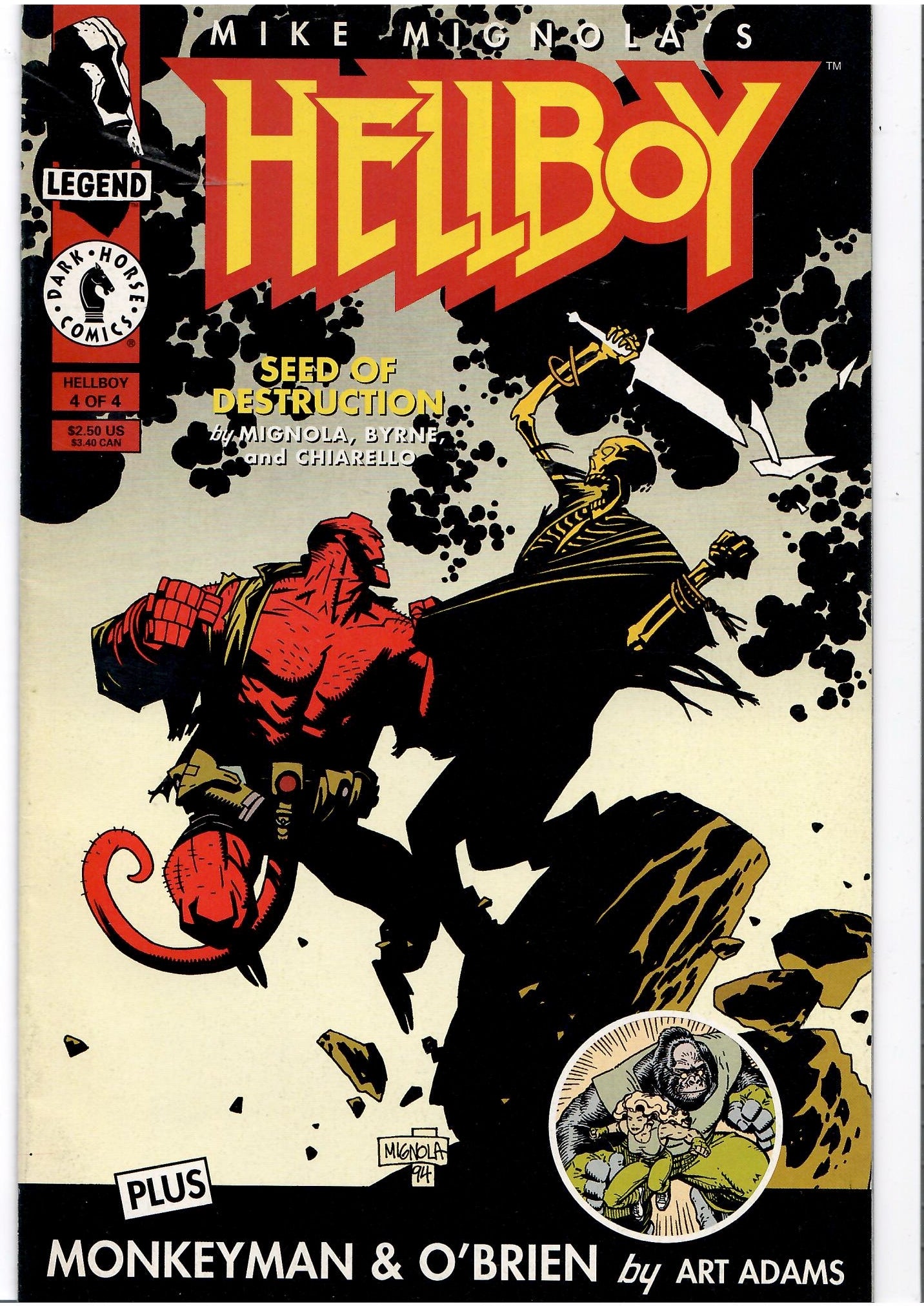 Hellboy: Seeds of Destruction #1-4 (1994) Mignola Full set VF - French Comics Lovers